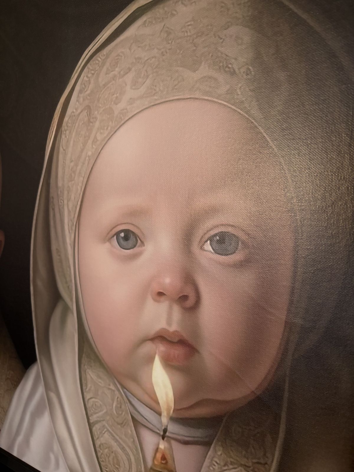 Very Large Unique Framed Picture In The Manner Of Vermeer photo buy