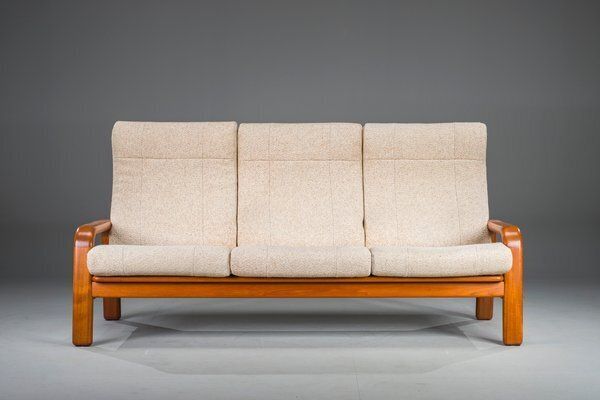 Mid Century Modern Danish Three Seater Teak Sofa, 1960s