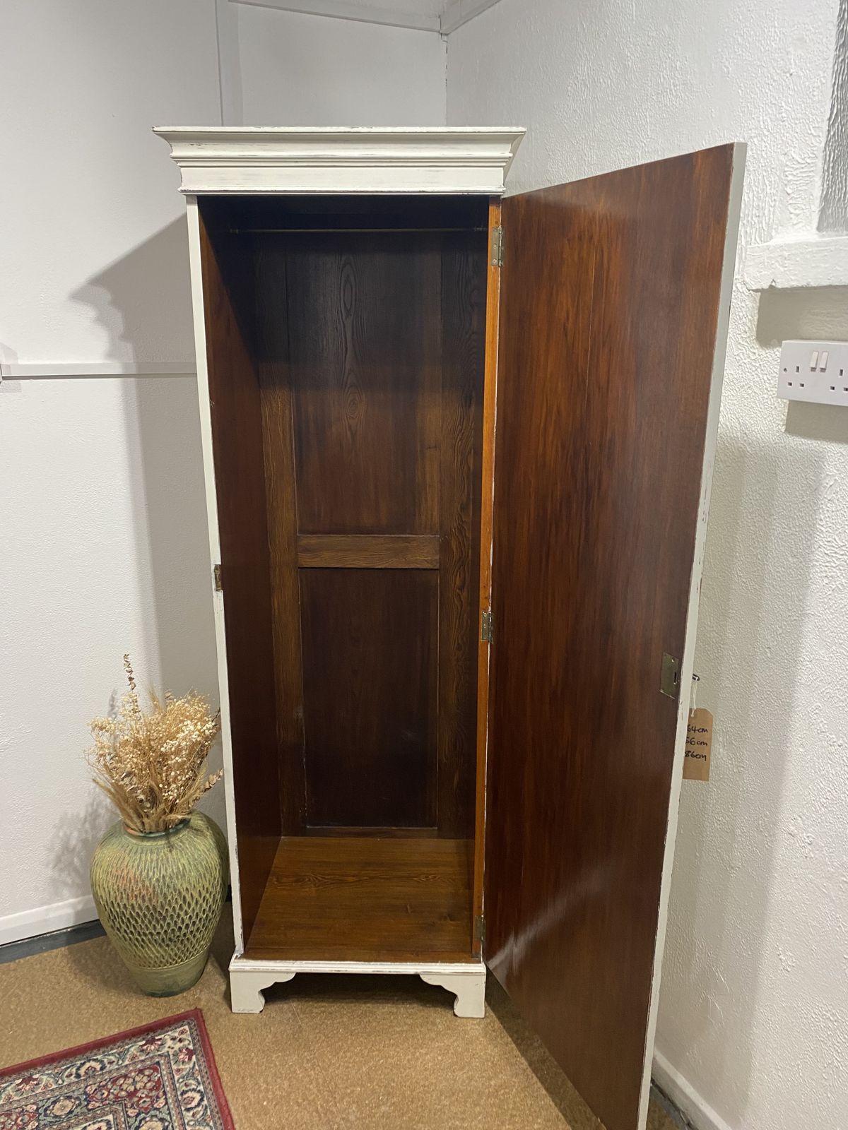 Single Distressed Painted Wardrobe photo furniture