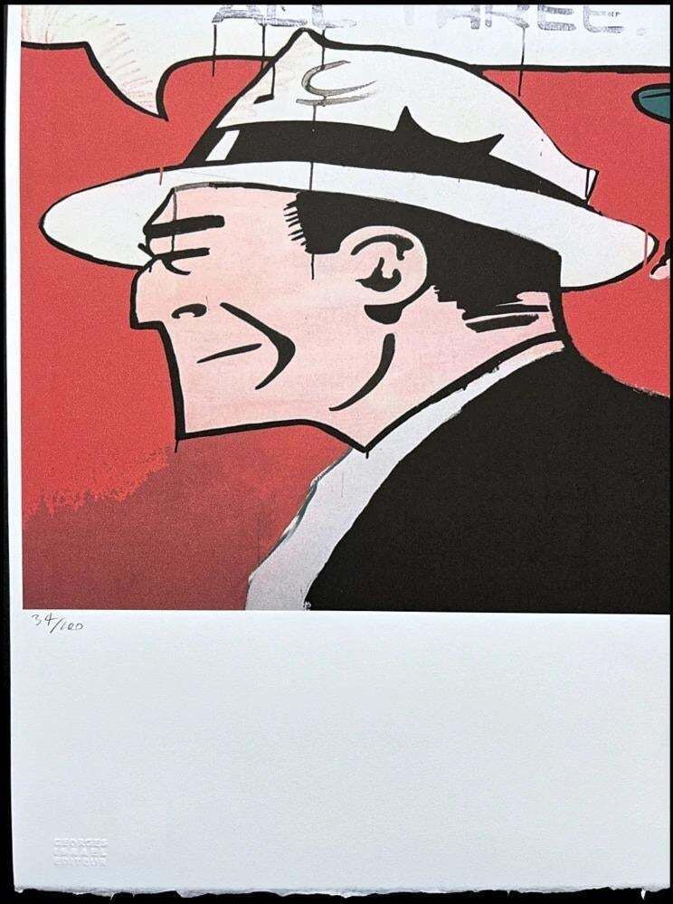 After Andy Warhol, Dick Tracy, 1980s, Lithograph photo furniture