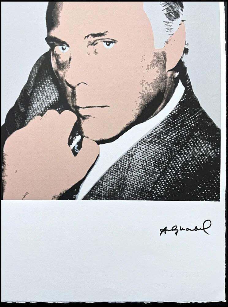 After Andy Warhol, Giorgio Armani From The Side, 1980s, Lithograph photo for sale