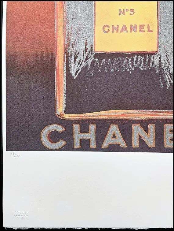 After Andy Warhol, John Lennon (Orange Edition), 1980s, Lithograph photo furniture
