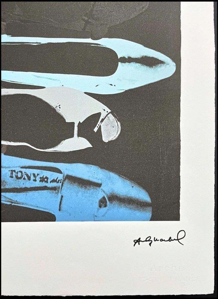 After Andy Warhol, Diamont Dust Shoes Blue, 1980s, Lithograph photo Art