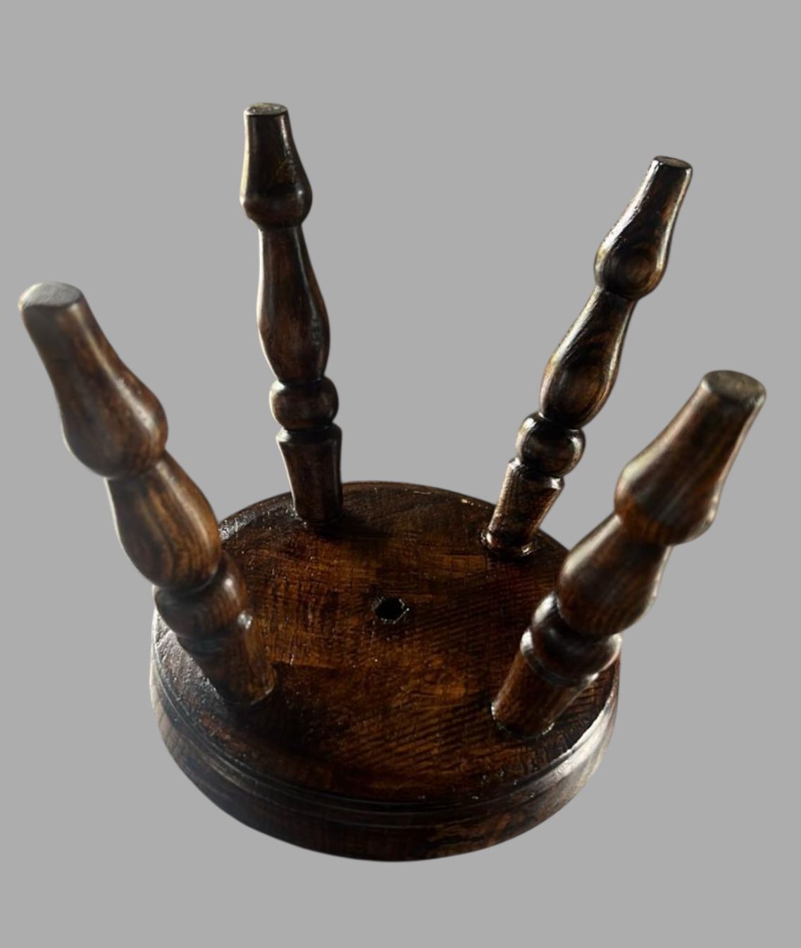 A 19th Century Four Legged Oak Stool photo 110.0
