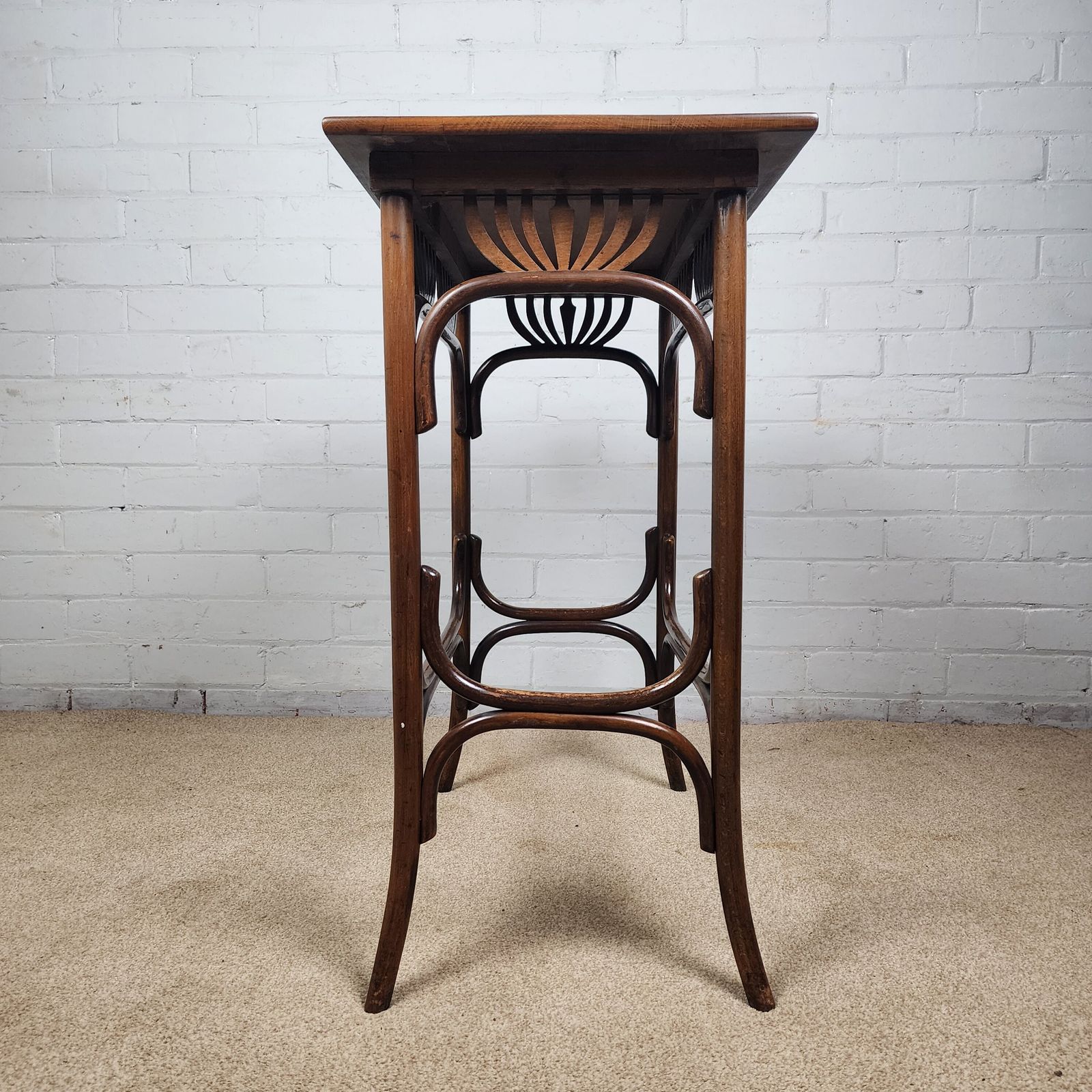 Fischel Side Table "Palmettes" Model Antique Art Nouveau Period photo 700.0