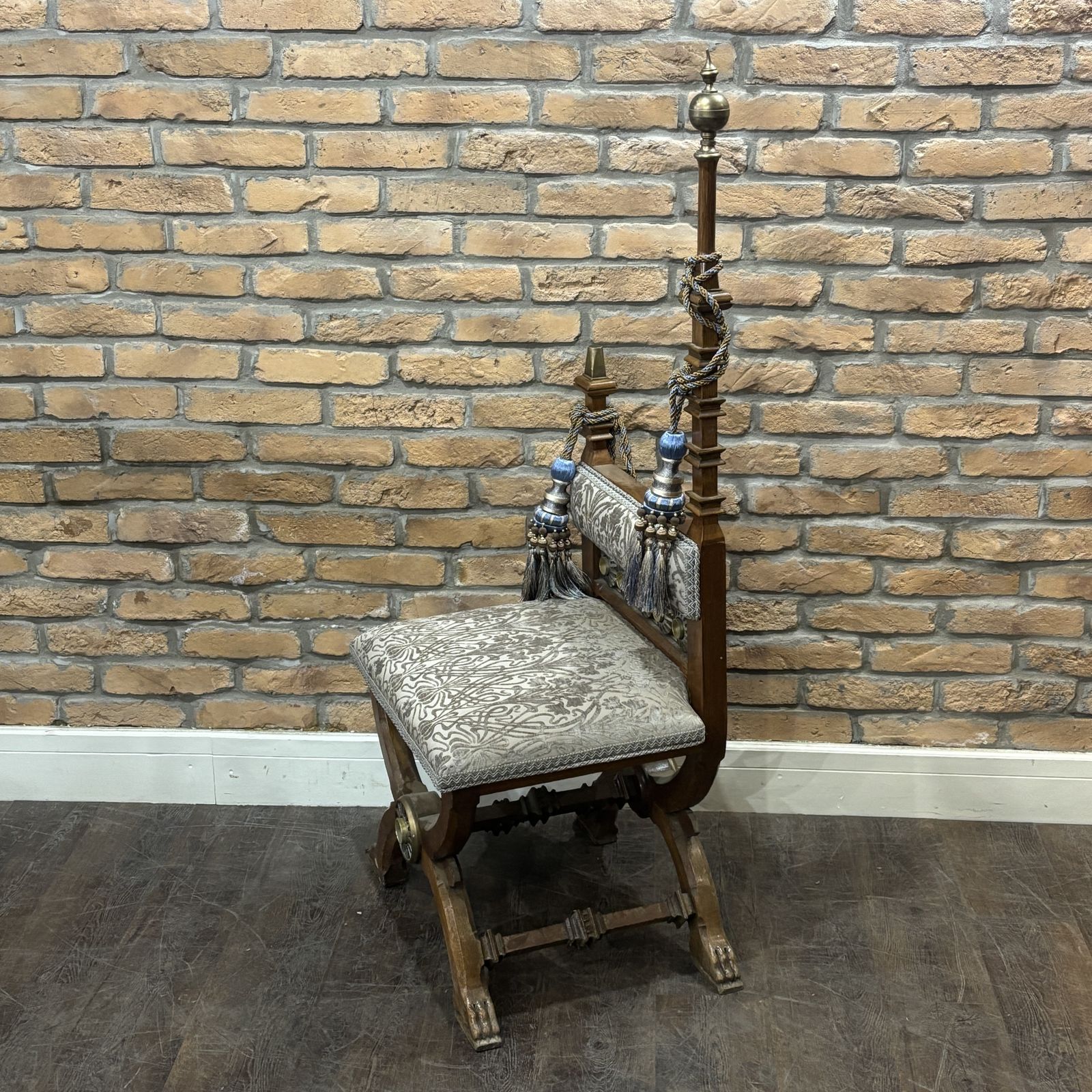 Mid Century Revival Chair With Ornate Detailing photo Furniture