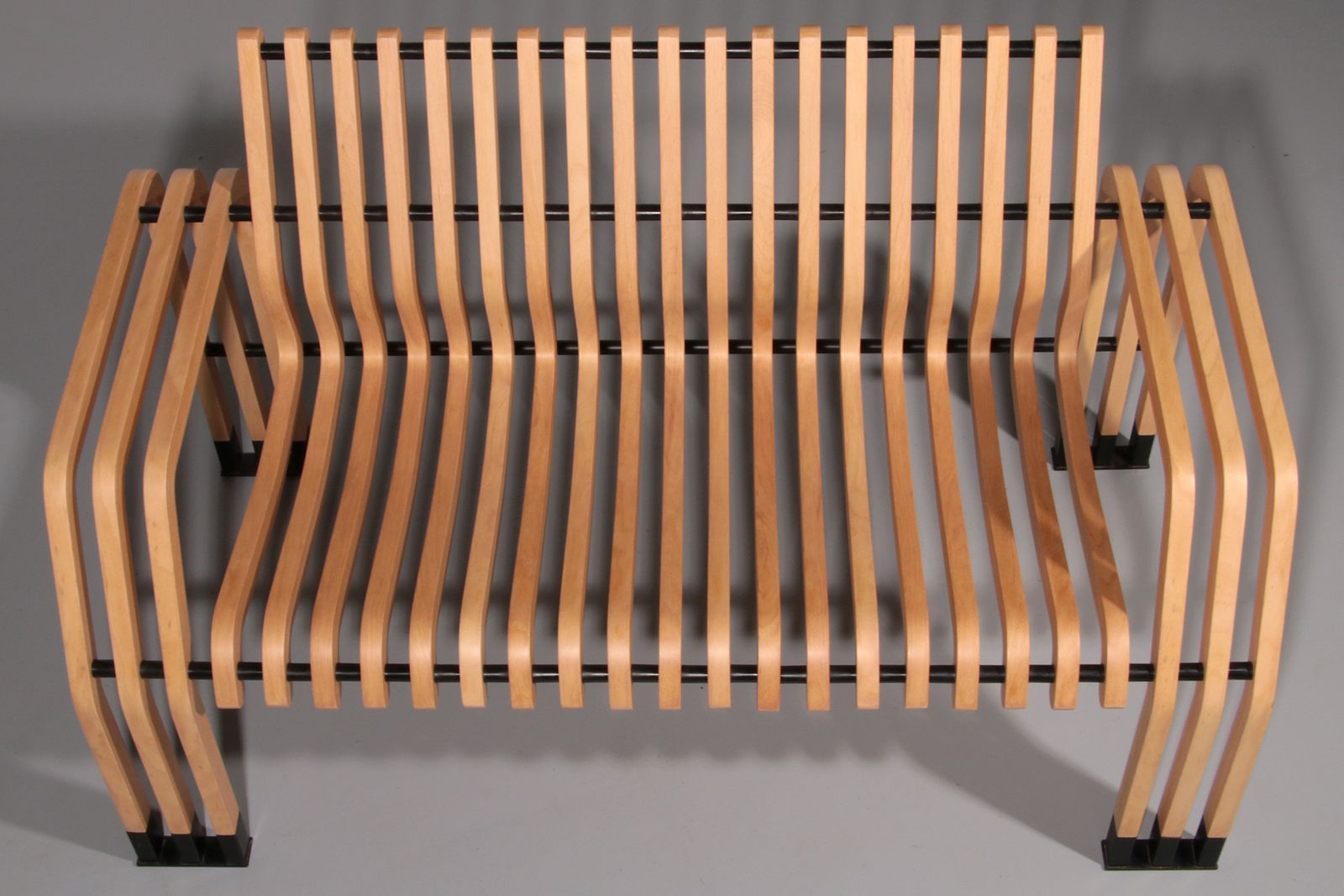 "Scheletro" Bench By Kari Asikainen, P. O. Korhonen Oy, Finland, 1980s photo Furniture