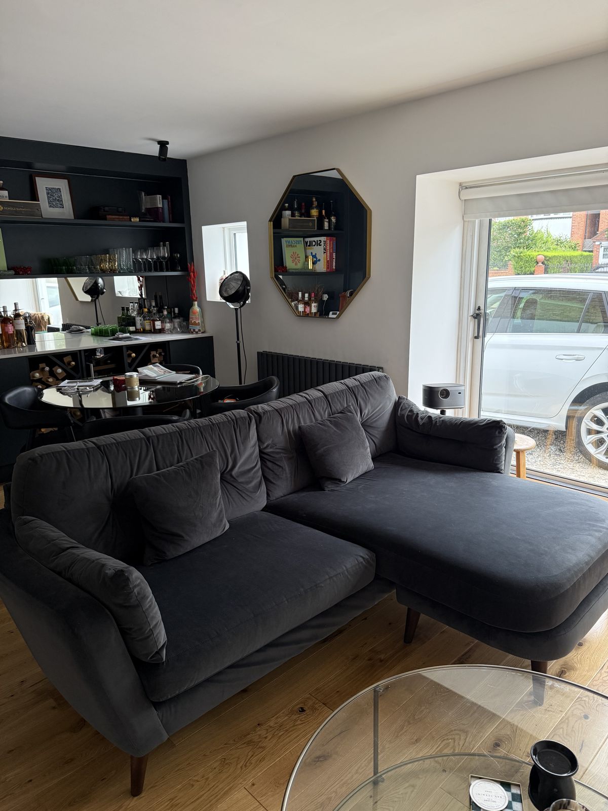 Darlings Of Chelsea Studio Lounger Sofa Charcoal photo for sale
