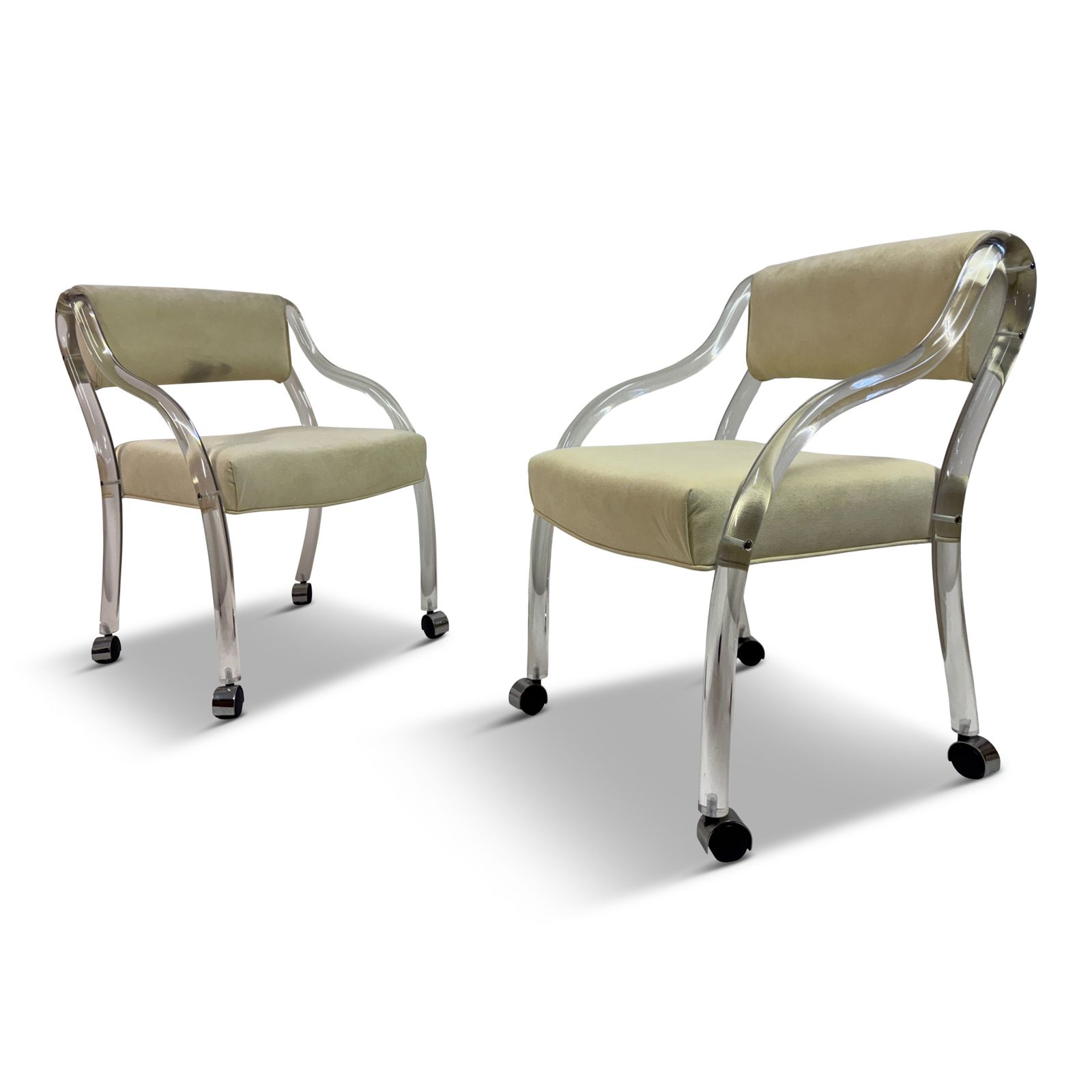 Pair Of Lucite Armchairs, American, Circa 1970s–1980s