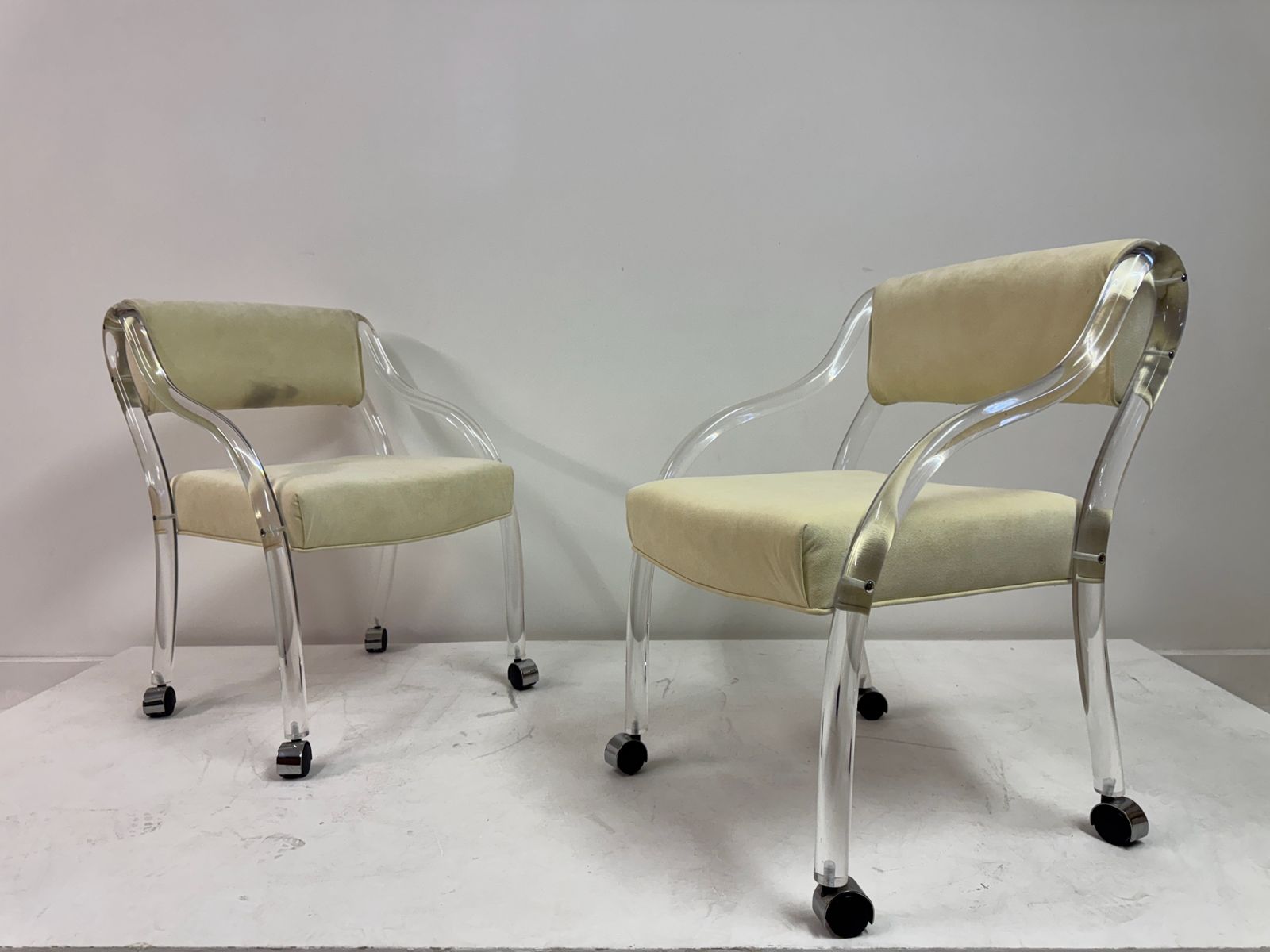 photo for sale Pair Of Lucite Armchairs, American, Circa 1970s–1980s