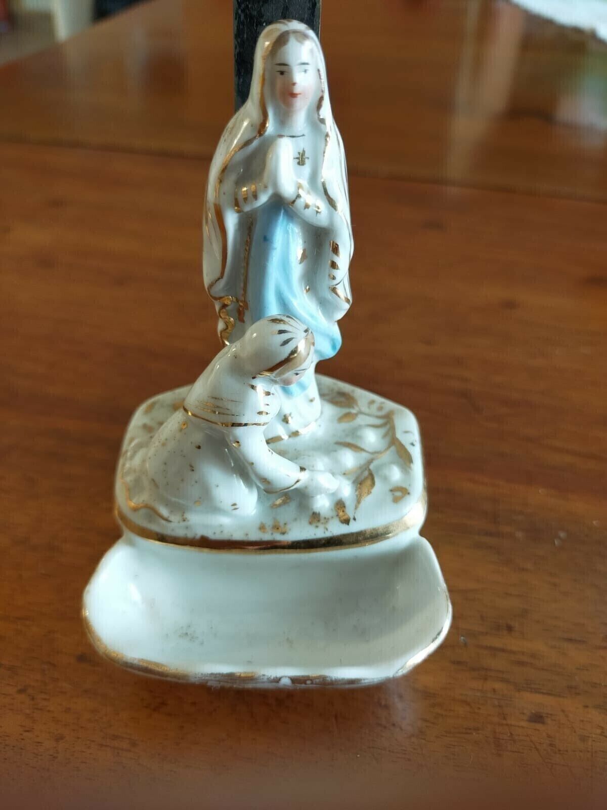 Antique Porcelain Christ Crucified Water Sanctuary photo furniture