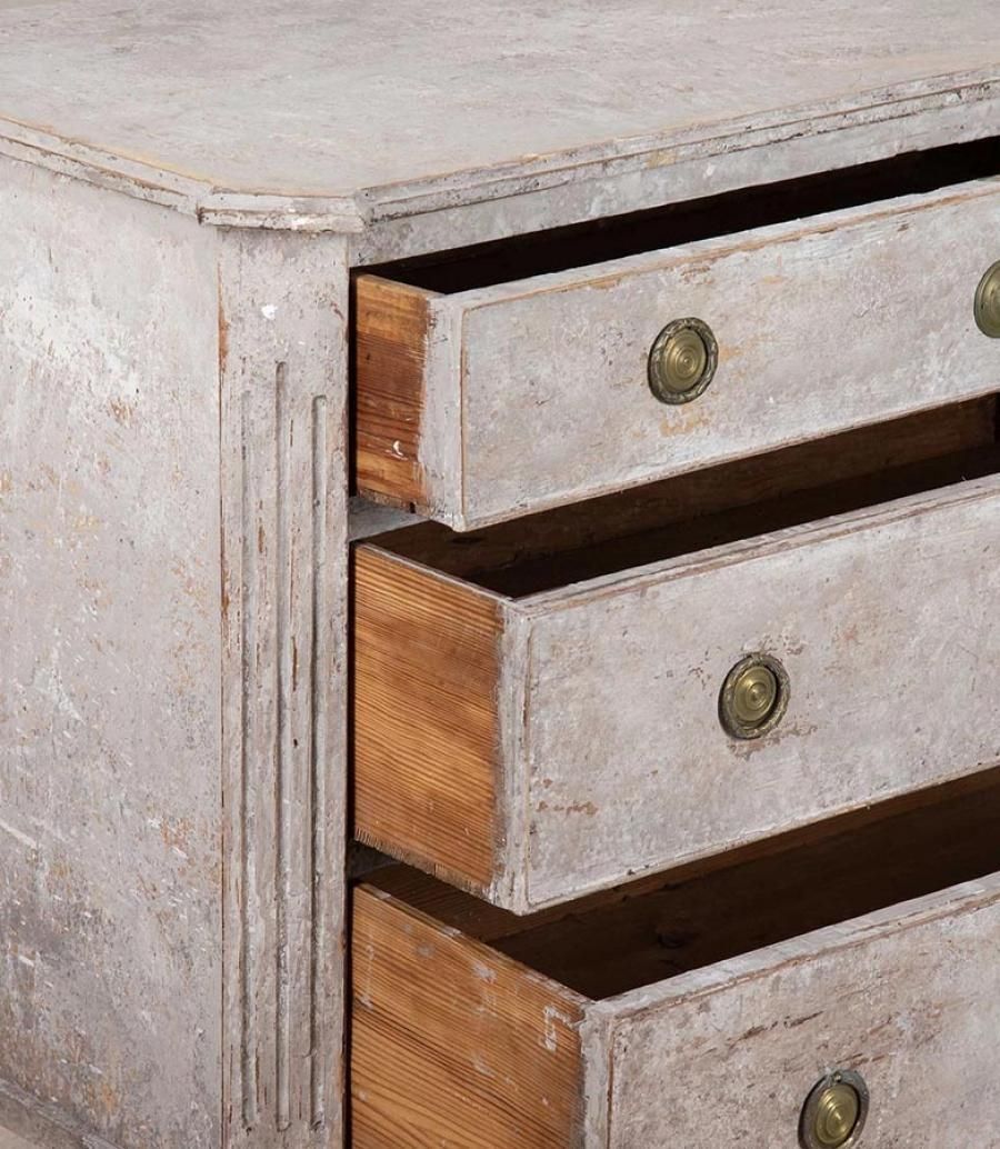 photo furniture 19th Century Danish Painted Chest Of Drawers