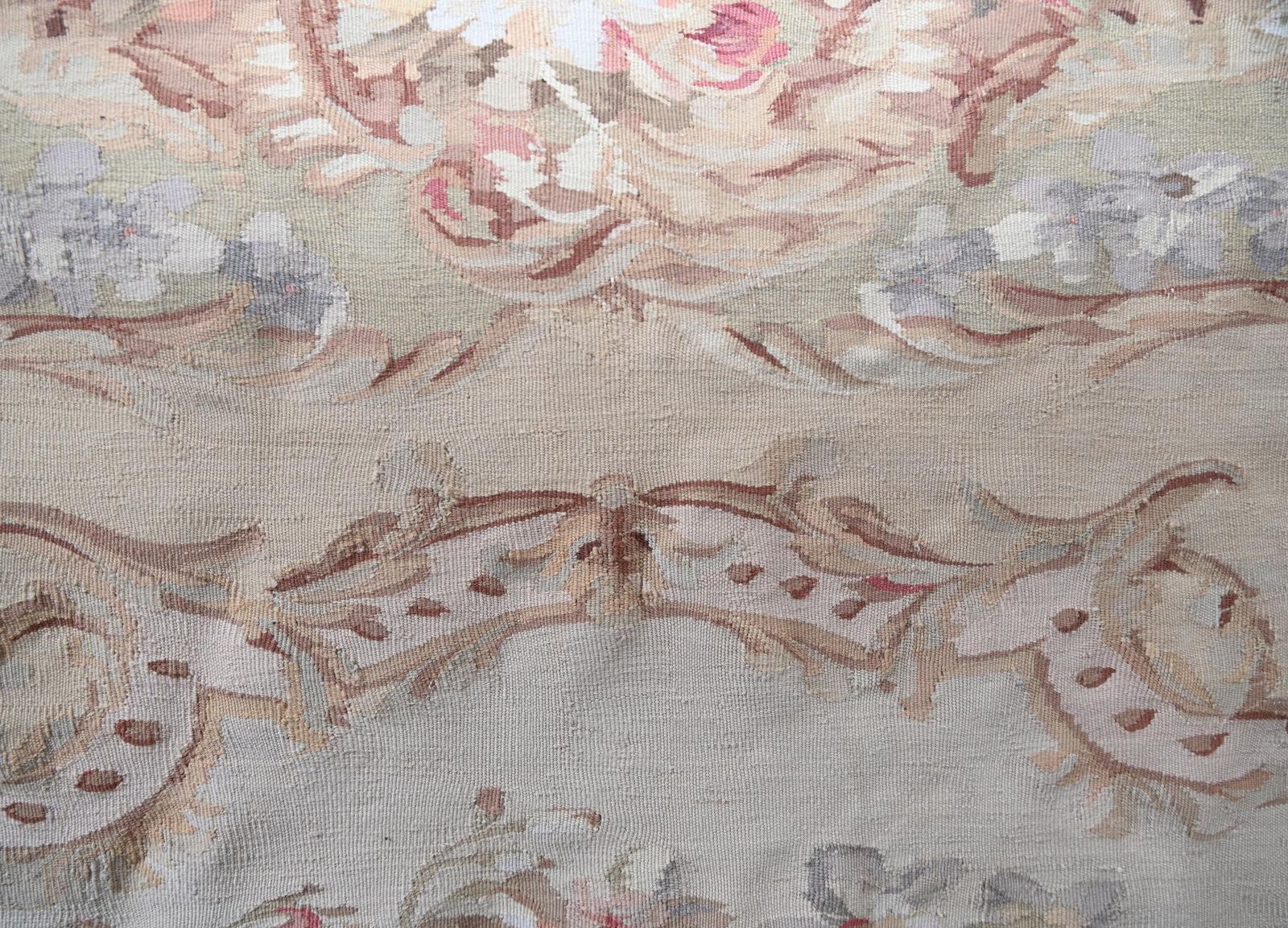 Art Large French Floral Tapestry Abusson 8 Ft 262 Cm photo