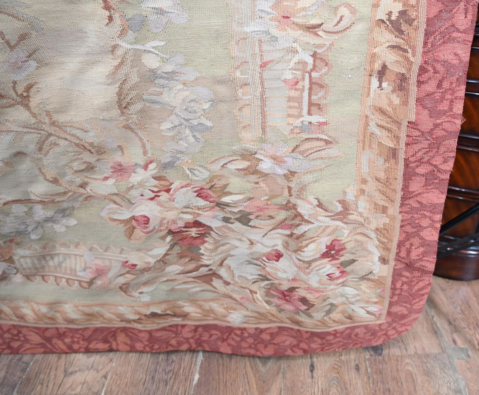 photo vinterior Large French Floral Tapestry Abusson 8 Ft 262 Cm
