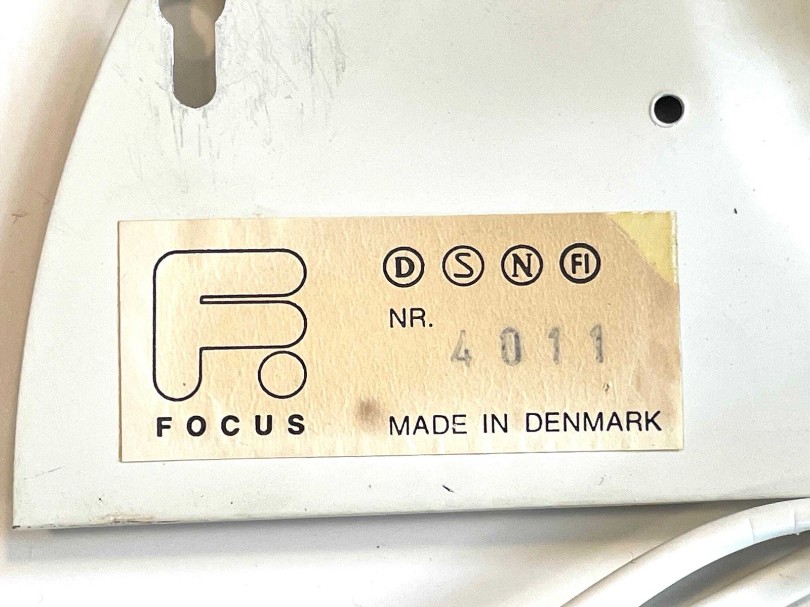 Postmodern Vintage Danish "Quarto" Three Wall Lamps In White   Design By Torsten Thorup And Claus Bonderup For Focus In The 1980s photo Lighting