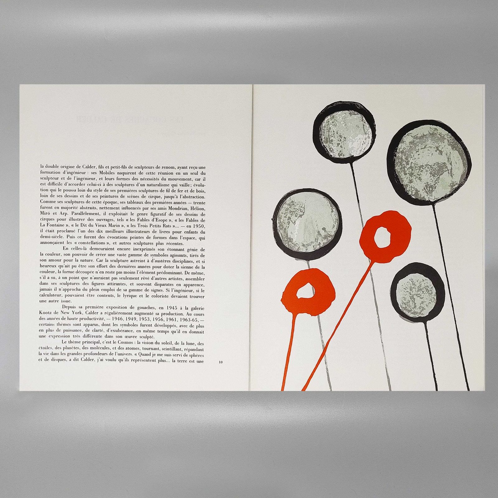 Alexander Calder "Derriere Le Miroir" N. 156 With Seven Lithographs By Maeght Editeur. photo vintage
