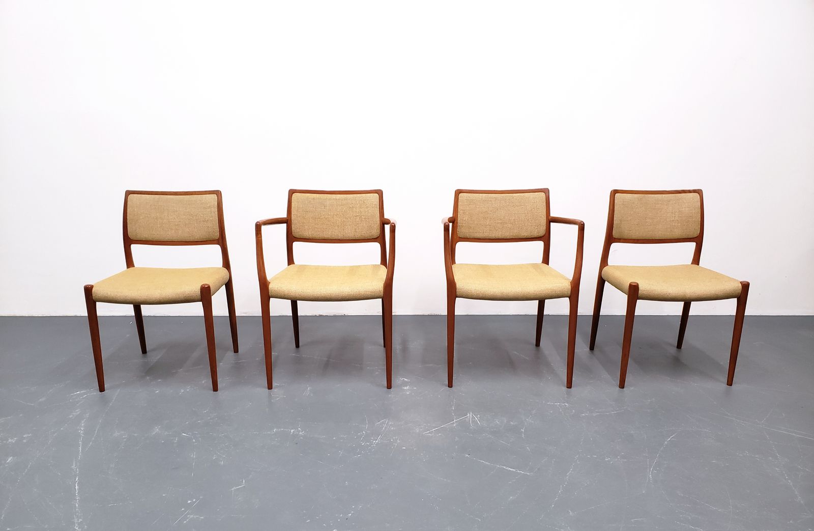 Set Of 4 Model 80 And 65 Dining Chairs By Niels Otto Møller photo 2900.0