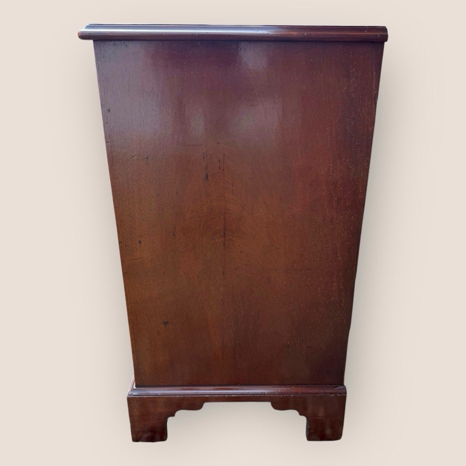 Small Antique Georgian Cuban Mahogany & Walnut Crossbanded Chest Of Drawers photo 2000.0