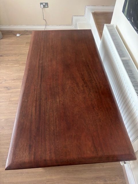 Antique Refectory/Farmhouse Table: 17th Century Style Mahogany, Circa 1900 photo for sale
