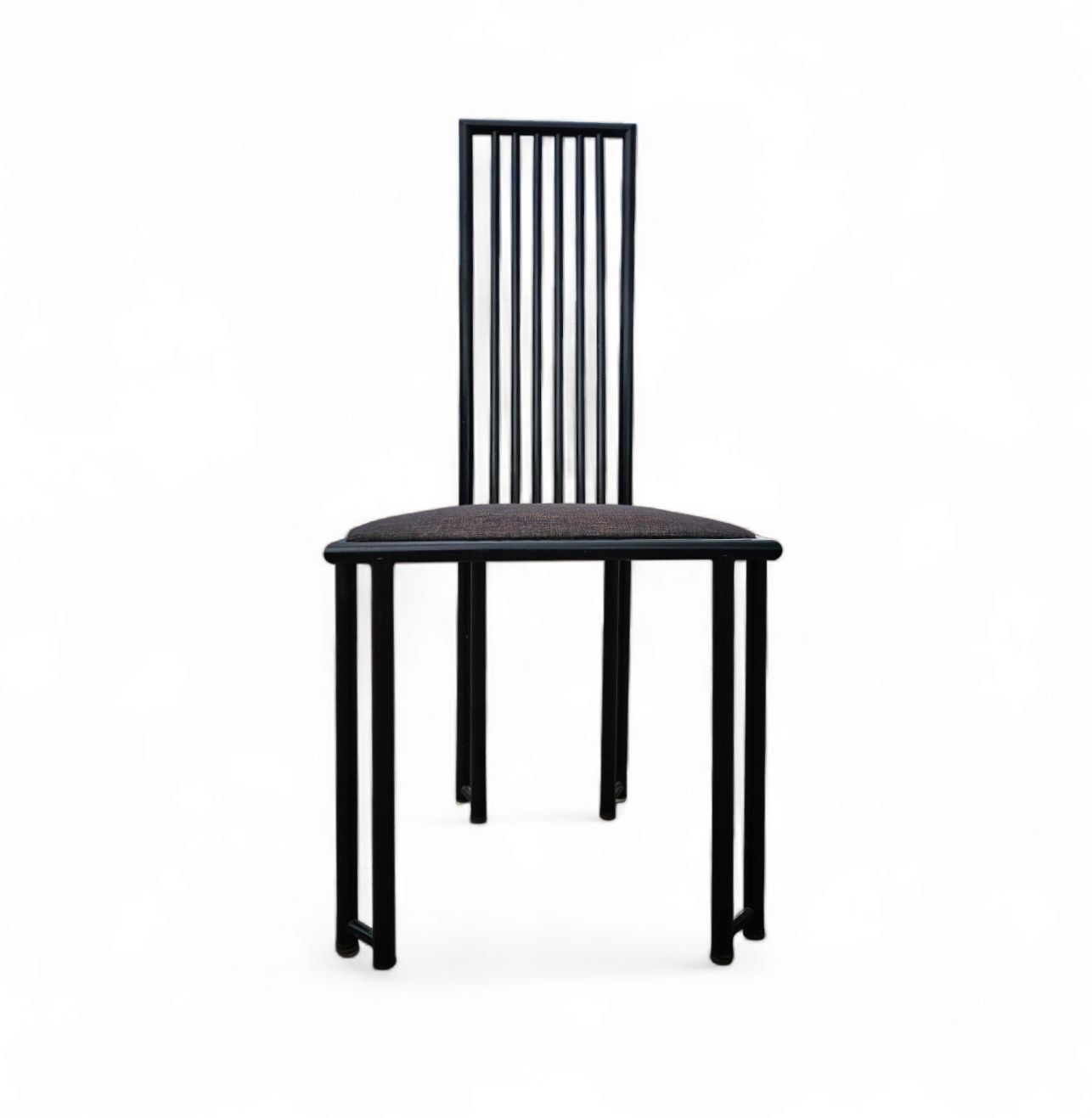 4 X Postmodern Chair / Metal Frame / 1980s photo for sale