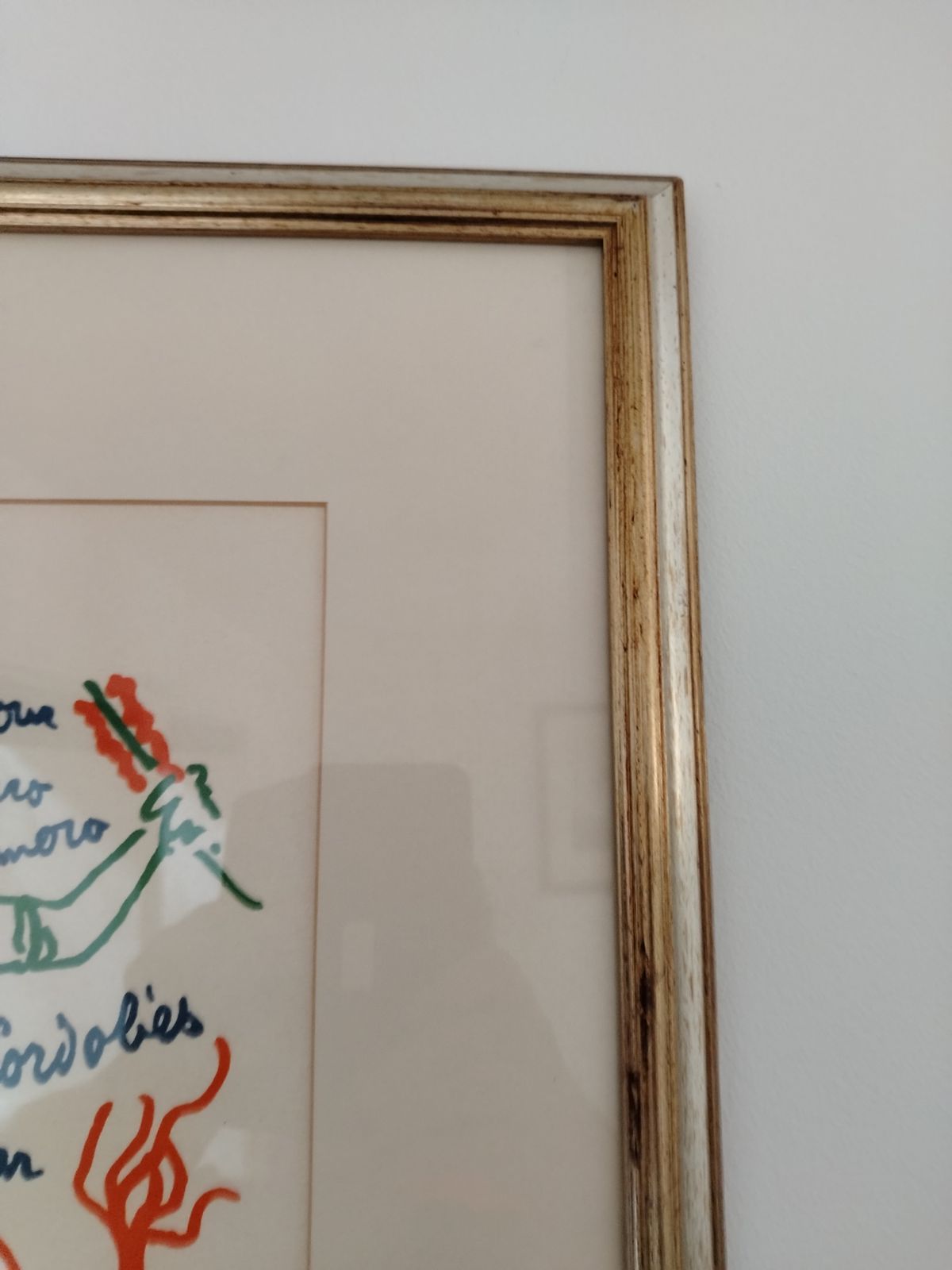 Art Original Lithograph “Bulls” Trinckvel  1965 By Jean Cocteau Limited Edition Of 200 photo