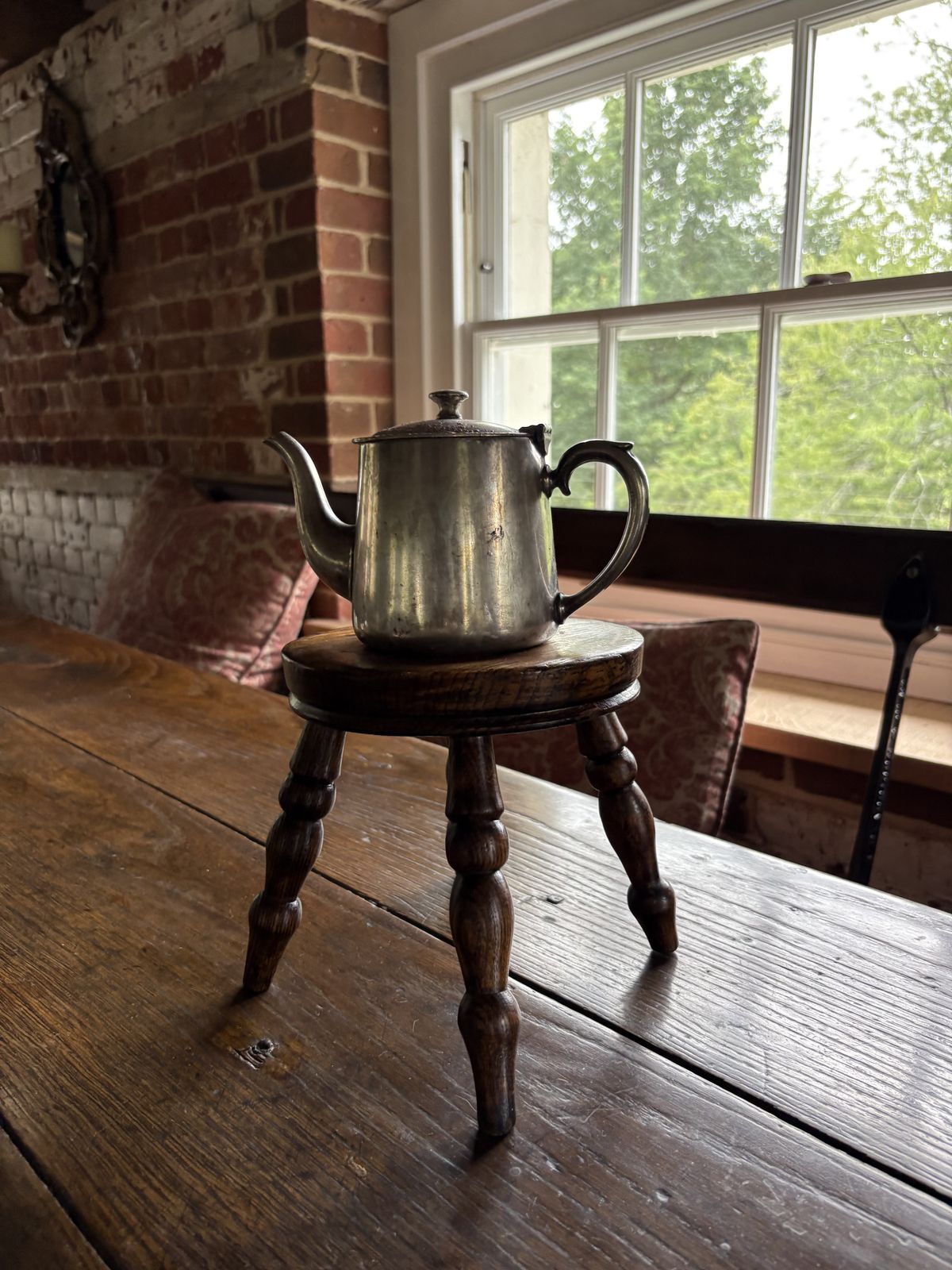 A 19th Century Four Legged Oak Stool