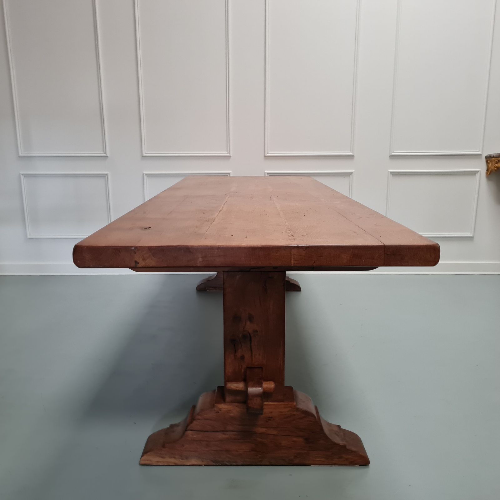 Huge Oak Monastery Dining Table C1880 Free Delivery Eng/Wales photo vintage