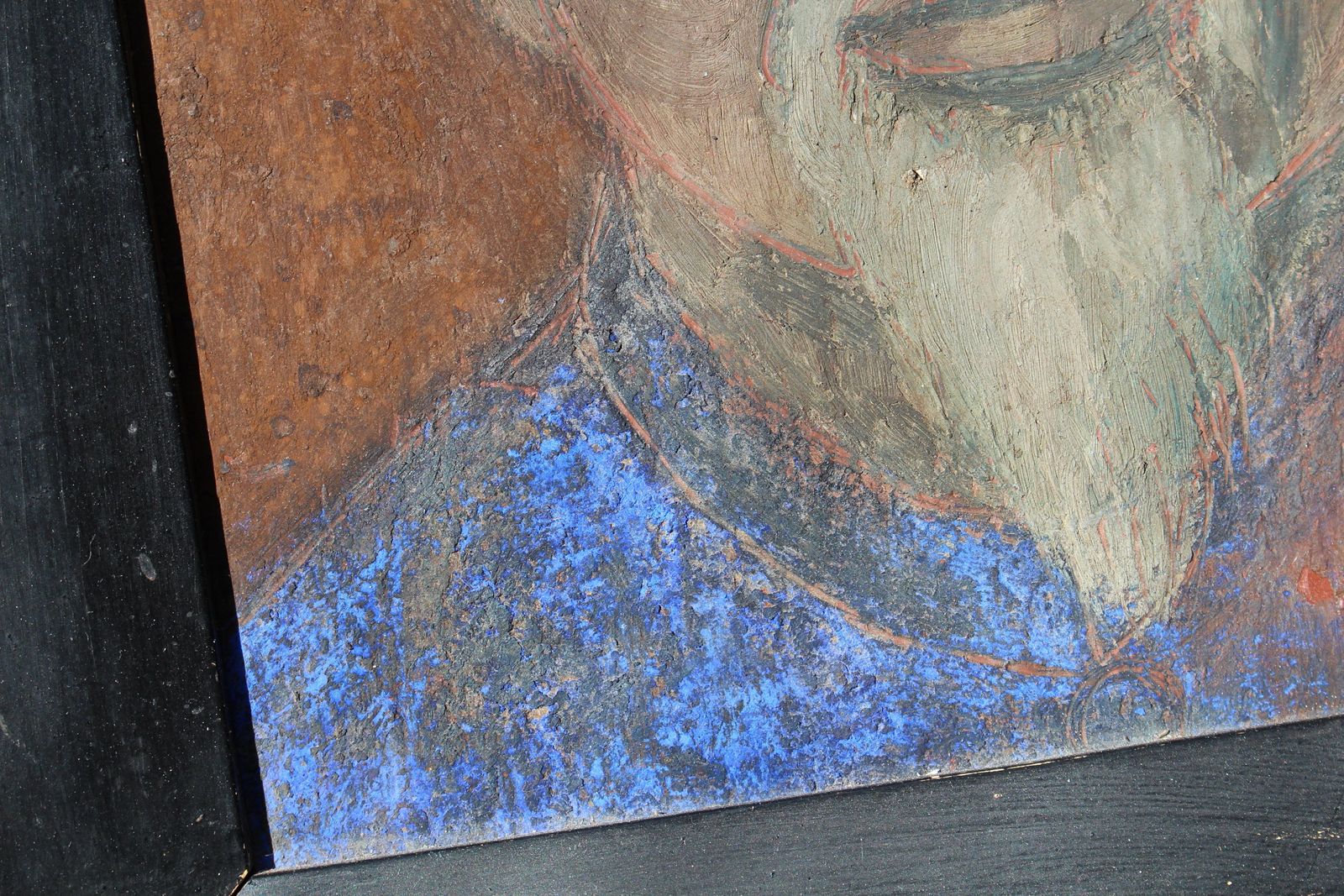Late 20thc Susan Jayne Hocking Portrait Painting Elderly Chinaman Sir David Tang photo for sale