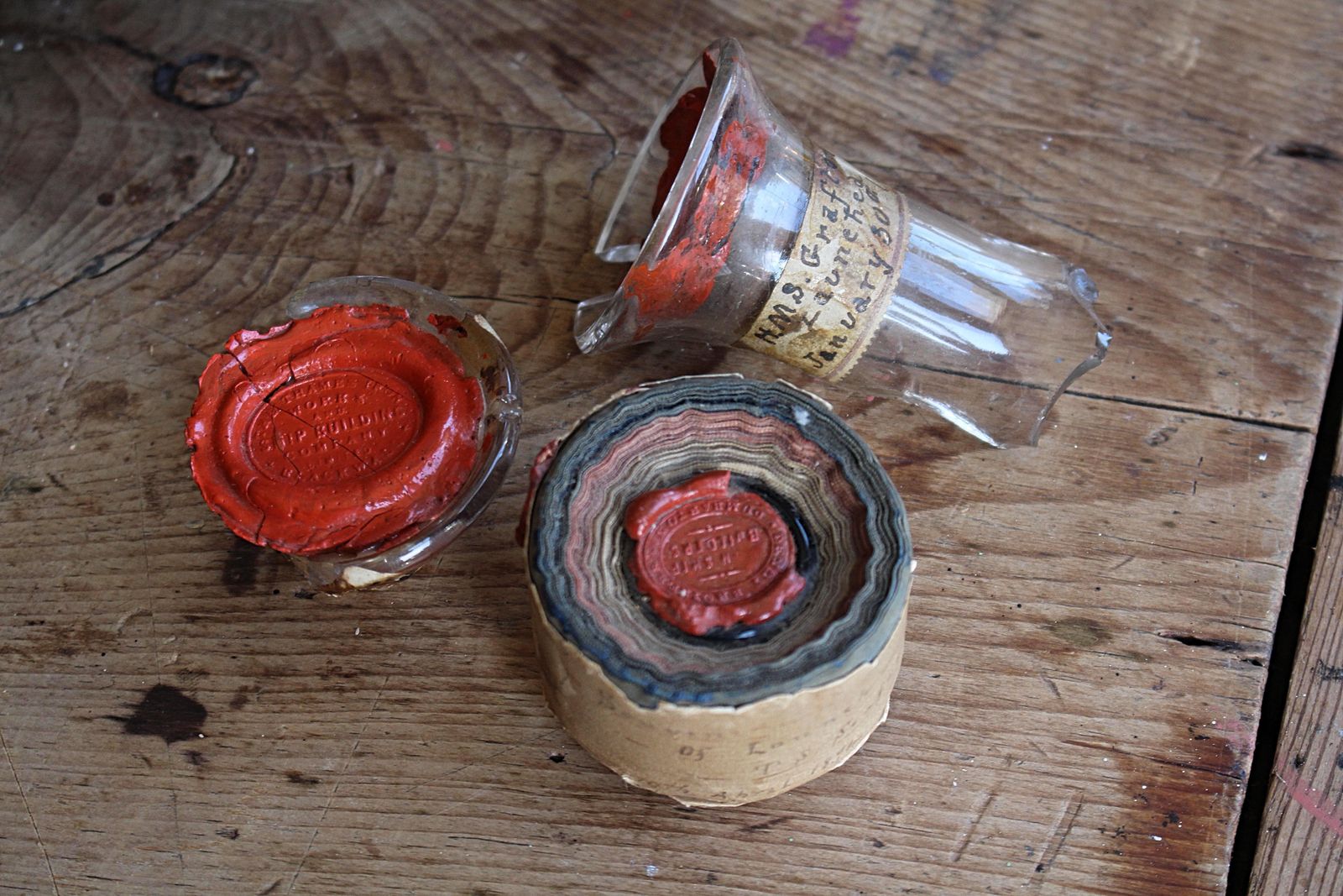 photo buy 19th Century Maritime Curiosities Launch Bottle Shards Naval Sailors