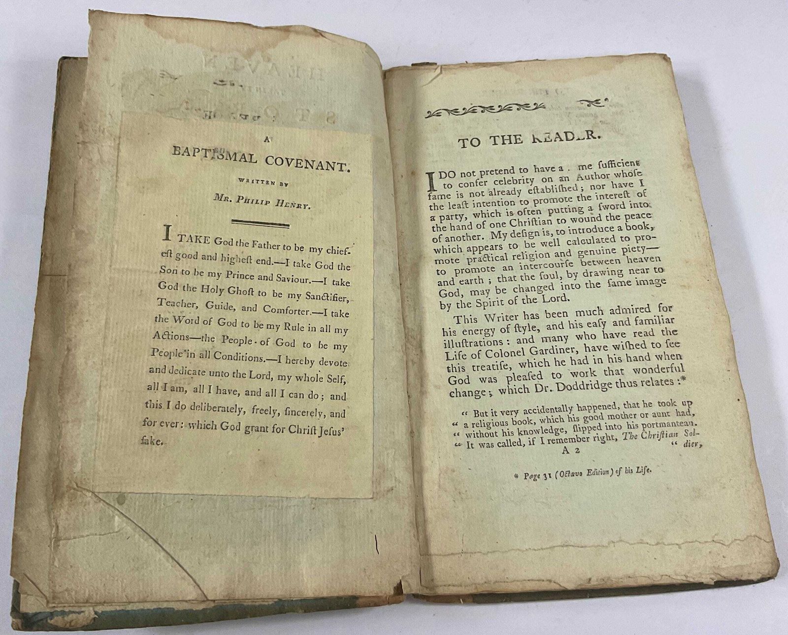 Antiquarian Book, Heaven Taken By Storm 1796. photo vinterior