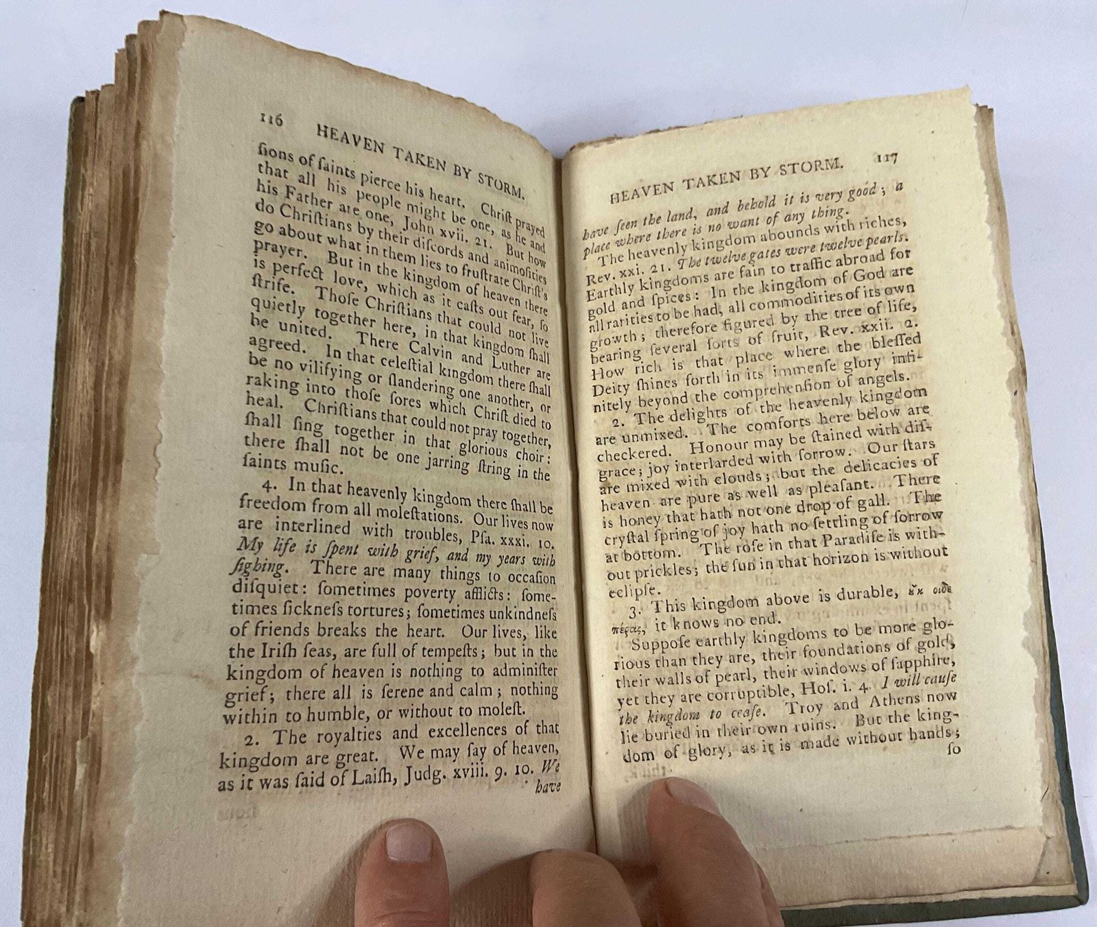 photo for sale Antiquarian Book, Heaven Taken By Storm 1796.