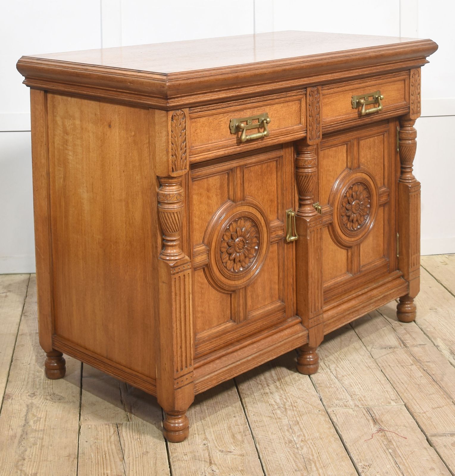photo vinterior Carved Oak Two Door Sideboard By Maple And Co