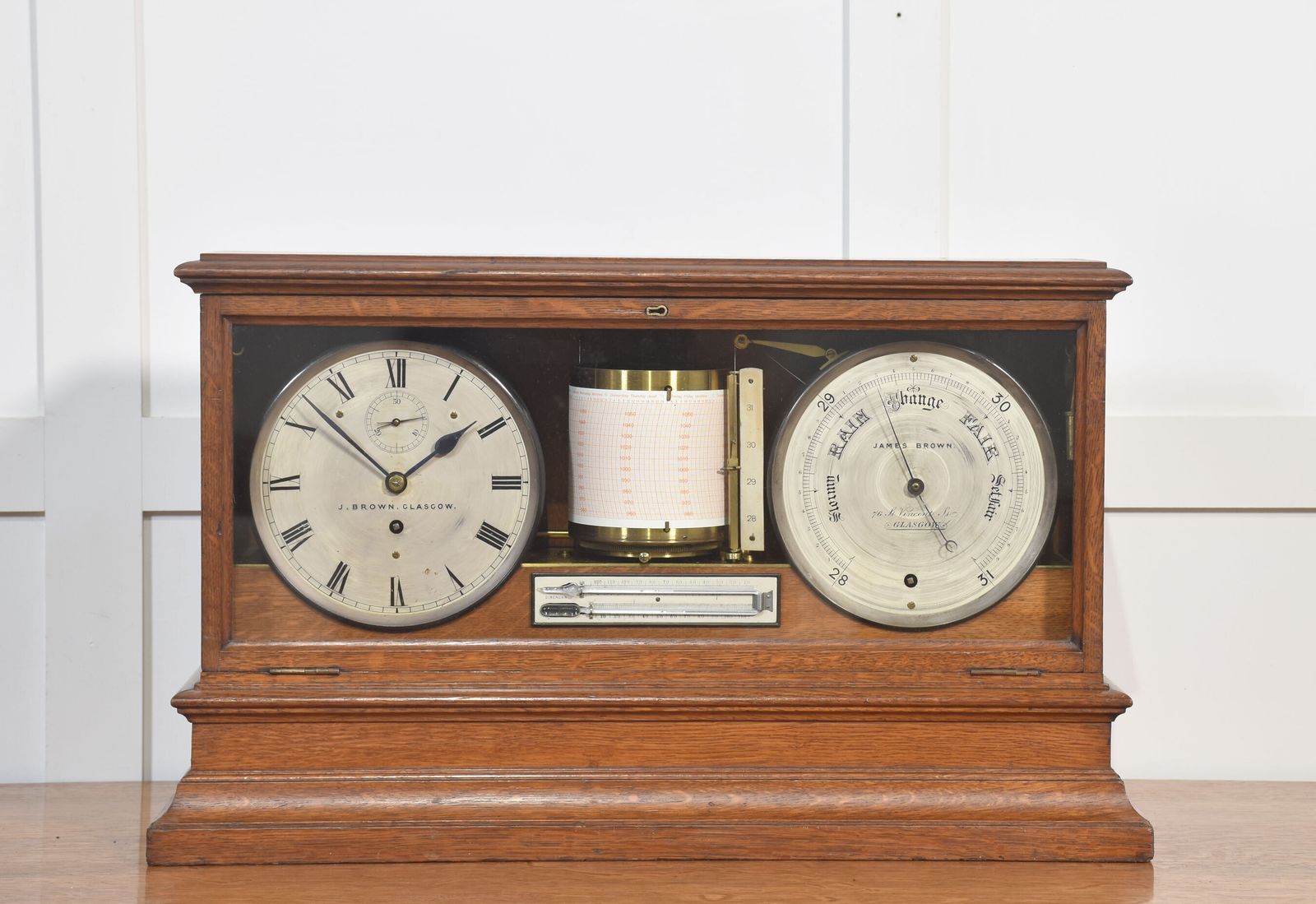Oak Cased Weather Station
