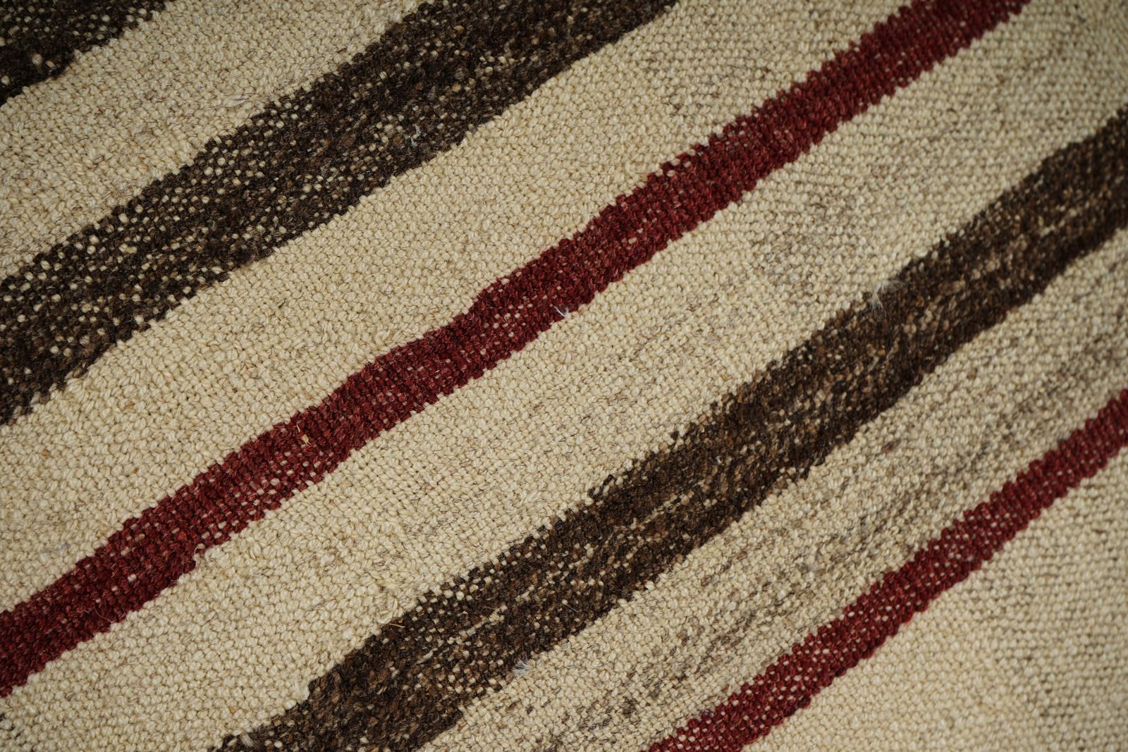 Set Of 2 Hemp Kilim Pillows   Turkish Handcrafted Cushions With Stripes For Boho Living Room photo for sale