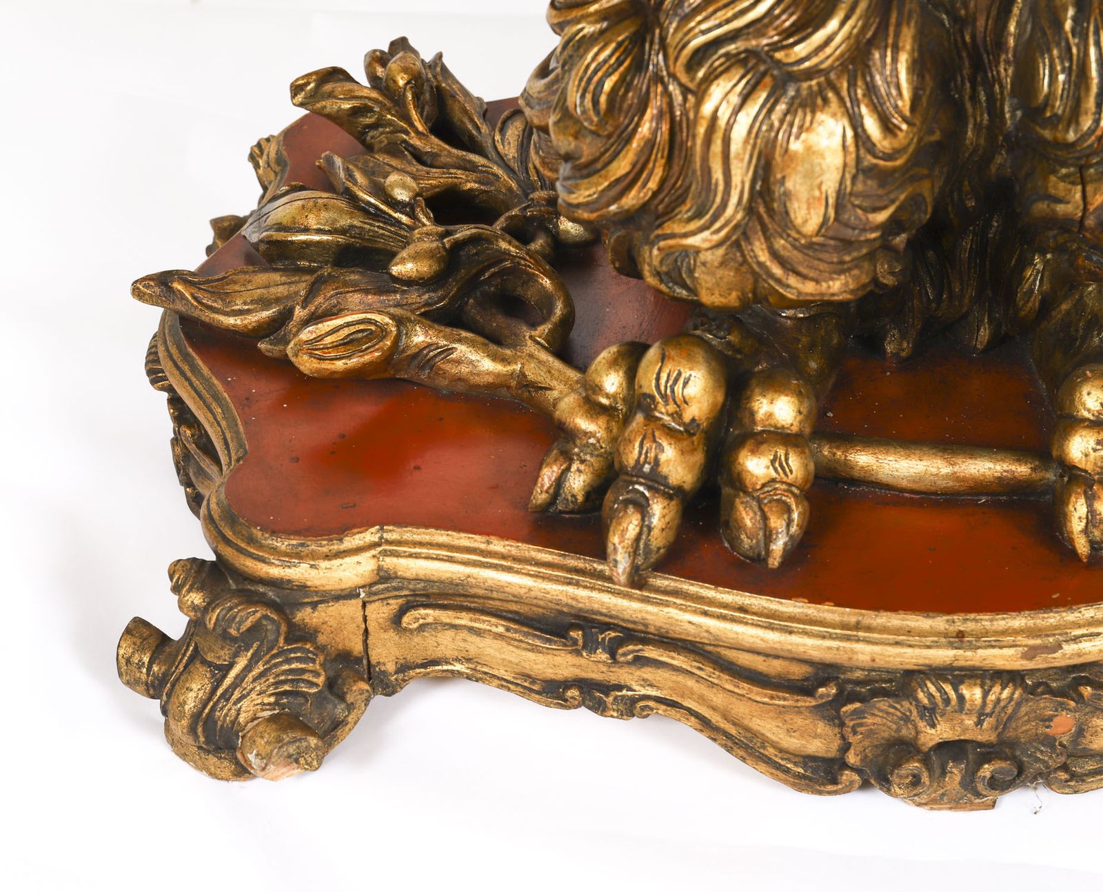 Furniture Antique George II Revival Rouge Marble Topped Eagle Centre Table 20th C photo