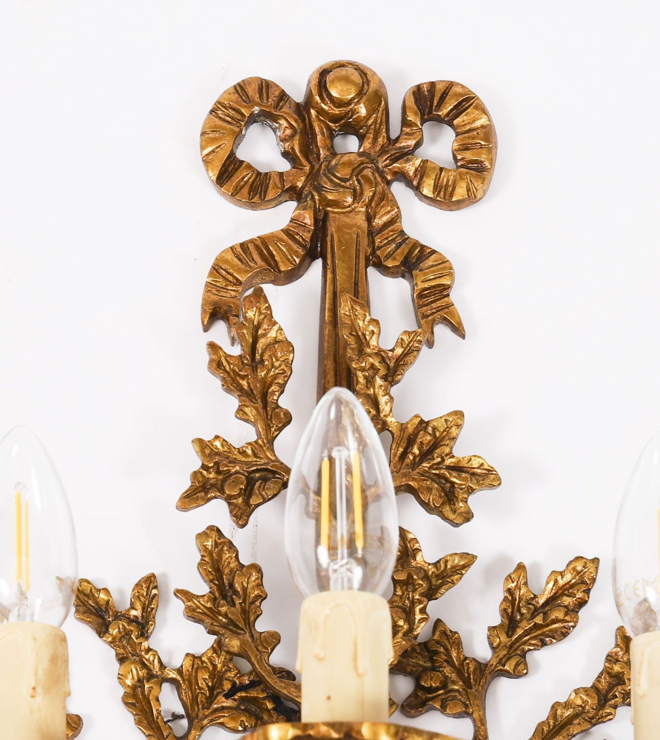 Lighting Antique Set Of 6 French Louis Revival 3 Branch Ormolu Wall Lights  20th C photo