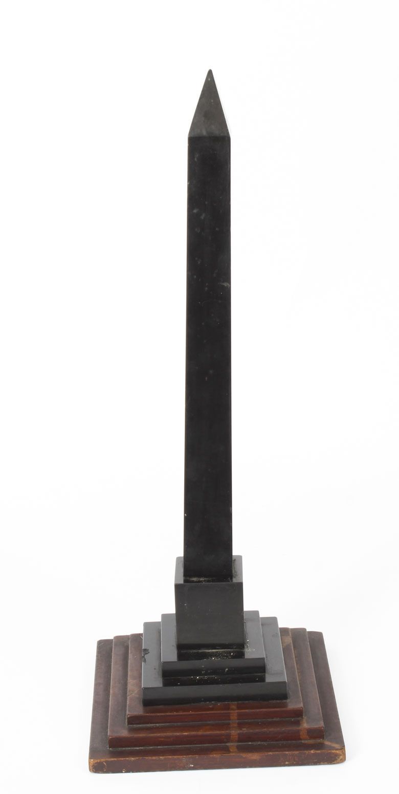 Victorian Ashford Pietra Dura Marble Obelisk 19th Century photo 675.0
