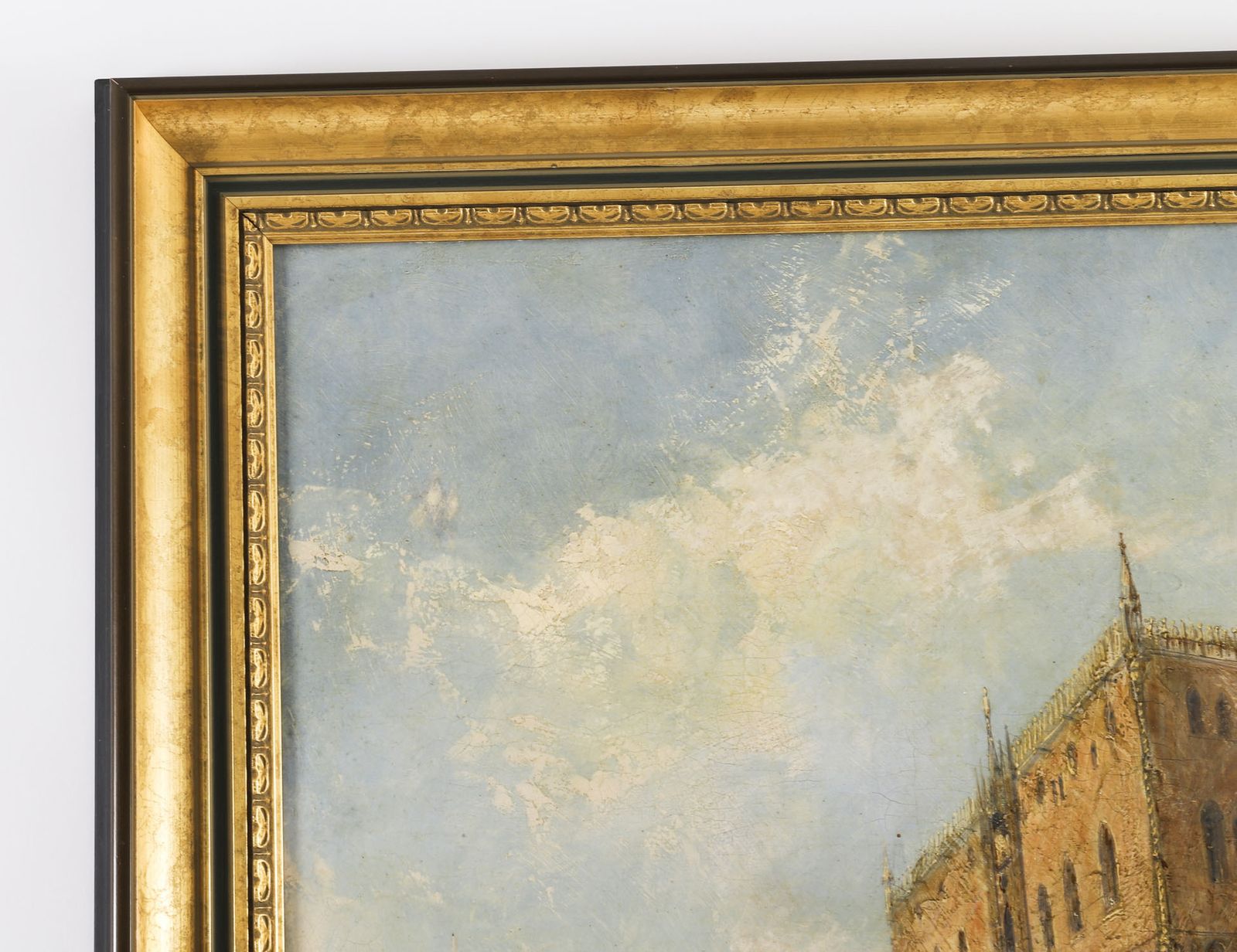 Antique Oil Painting The Doges Palace Venice Jane Vivian 19th C photo buy