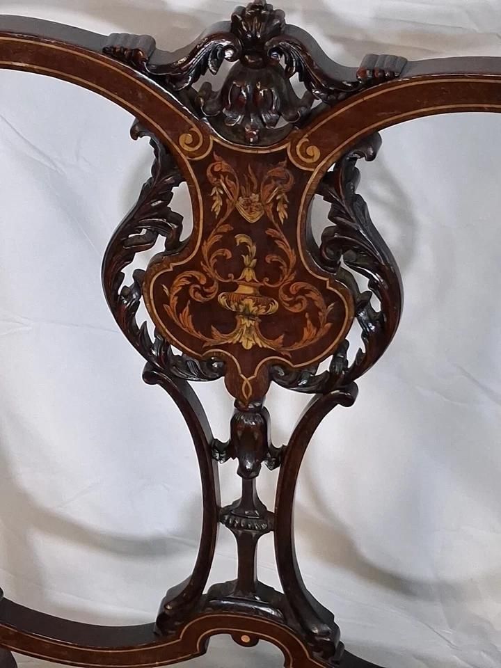 Victorian Elegant Chair With Intricate Carving photo buy