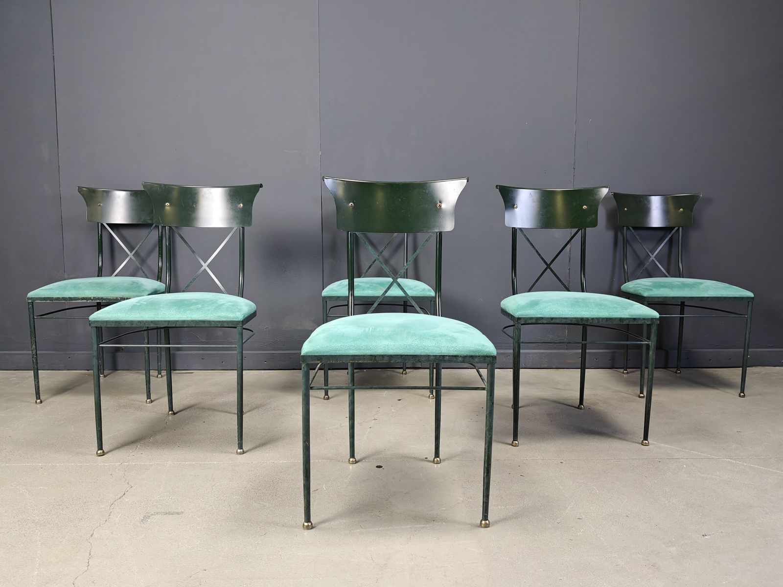 photo for sale Vintage Dining Chairs By Belgo Chrom, Set Of 6   1970s