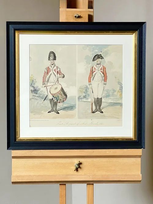 The First Regiment Of Foot 1660   By Thomas Kirk After Edward Dayes, London, 1792. photo vintage