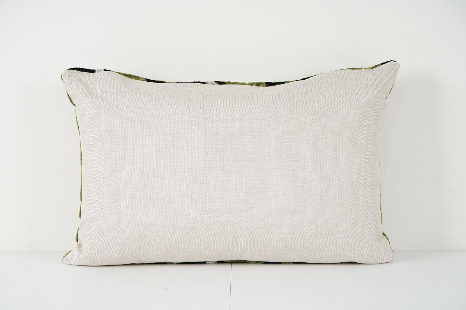Green Eye Silk Ikat Velvet Pillow Cover   Bohemian Evil Eye Decorative Cushion photo 72.0