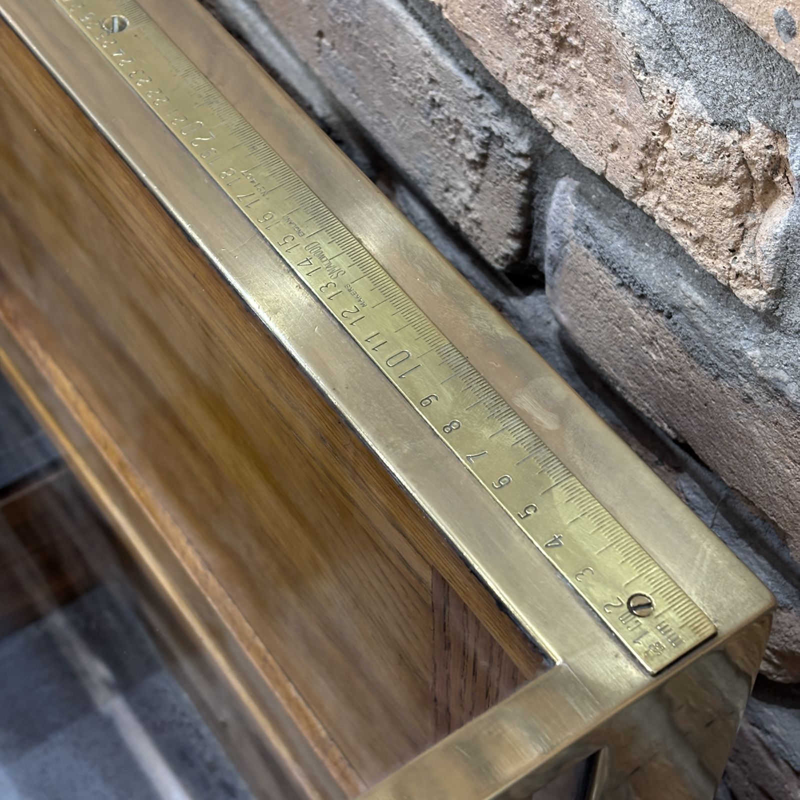 1930s Brass Framed Display Counter By Saml. Elliott & Sons photo 4160.0
