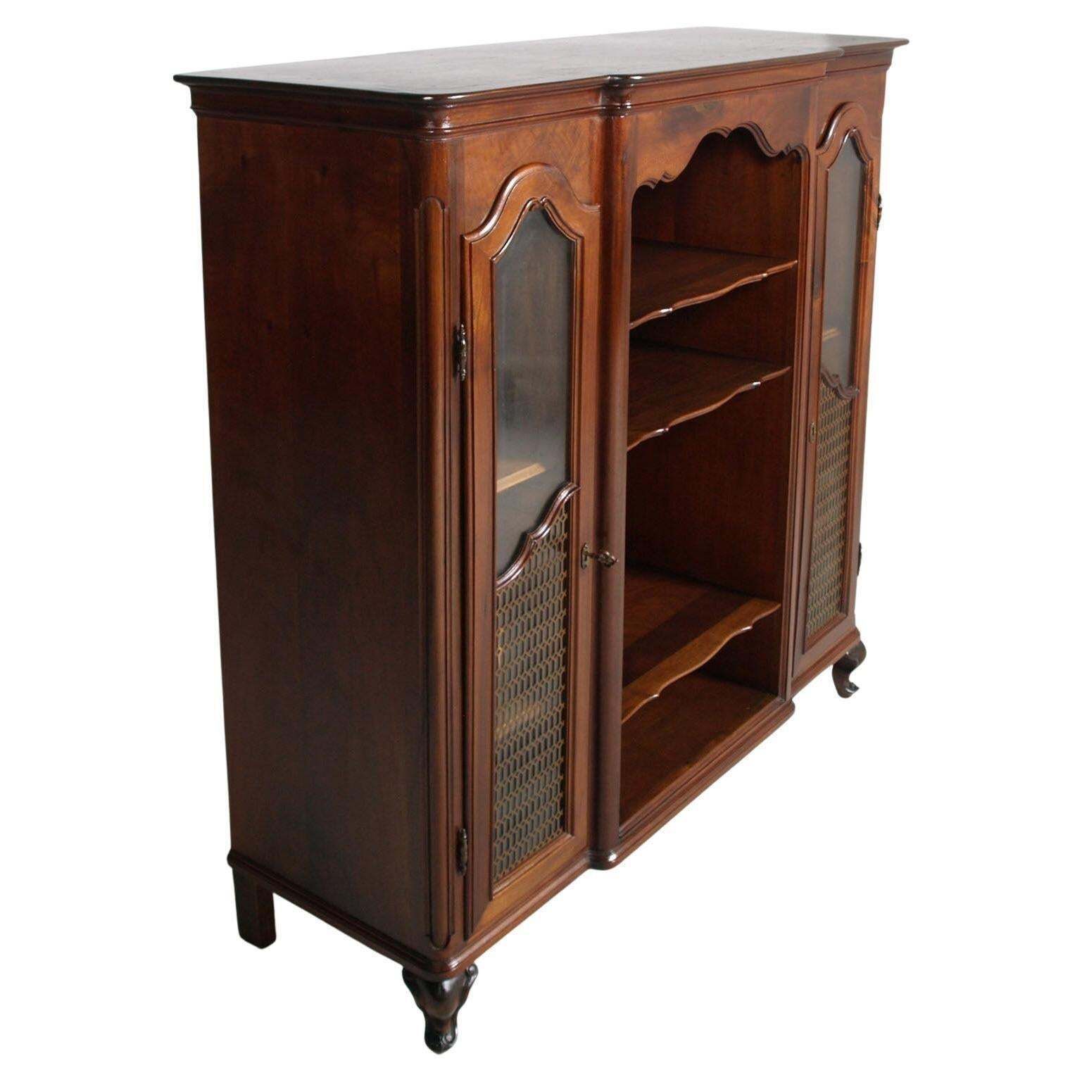 Tuscan Baroque Walnut Display Sideboard With Brass Grilles, By Michele Bonciani photo Furniture