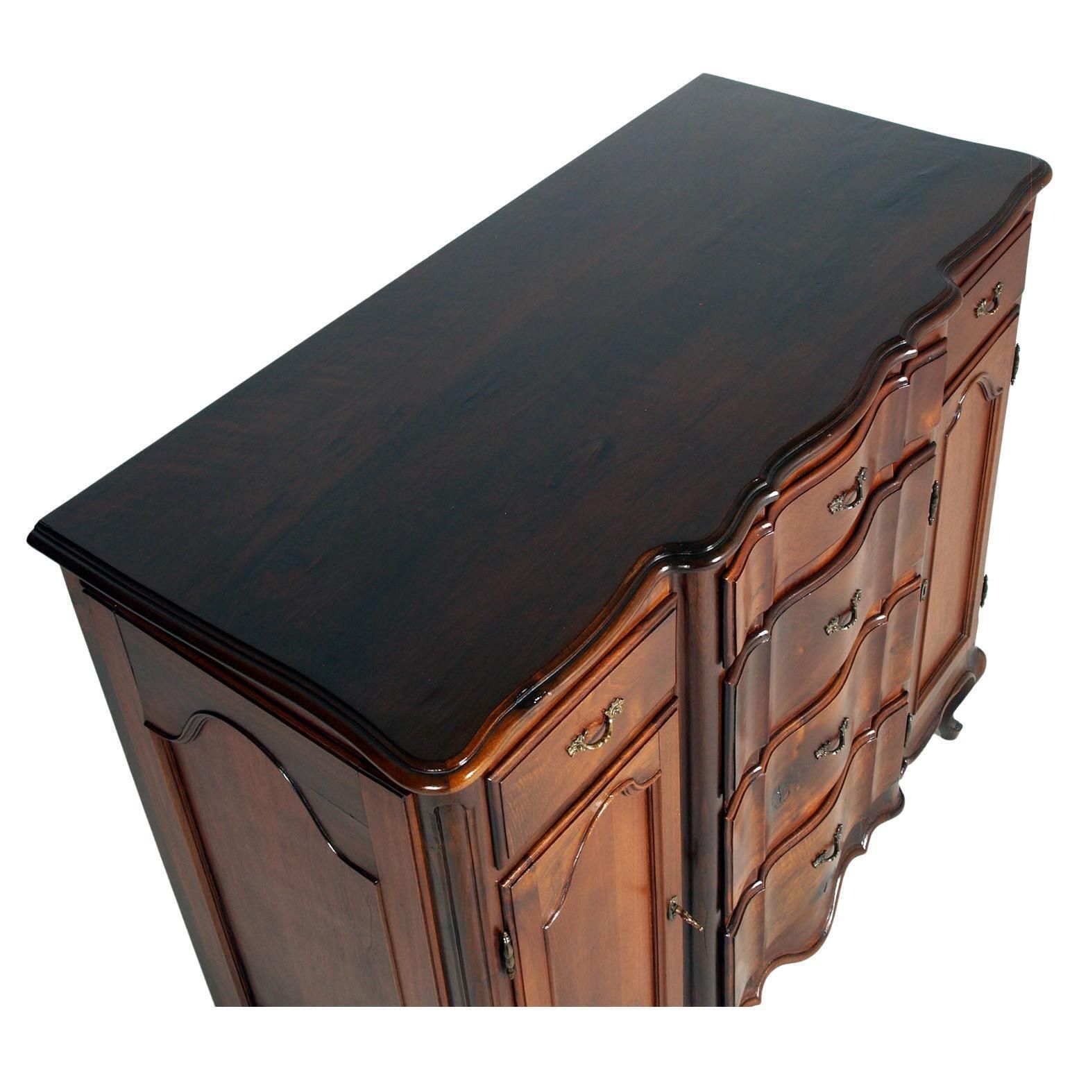 Italian Baroque Revival Sideboard By Michele Bonciani, Early 20th Century photo for sale