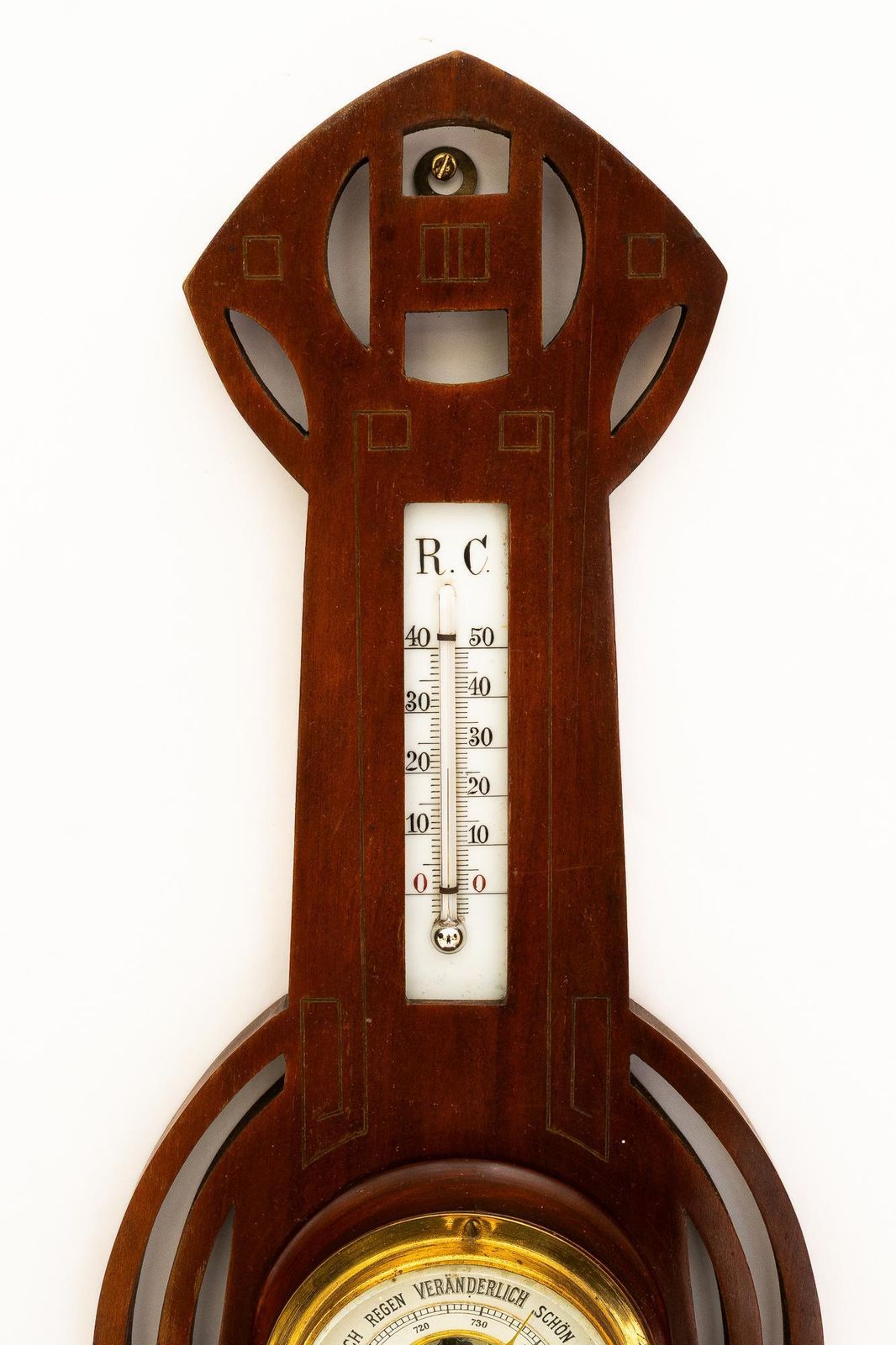 Art Deco Wood Weatherstation Vienna Around 1920s photo furniture