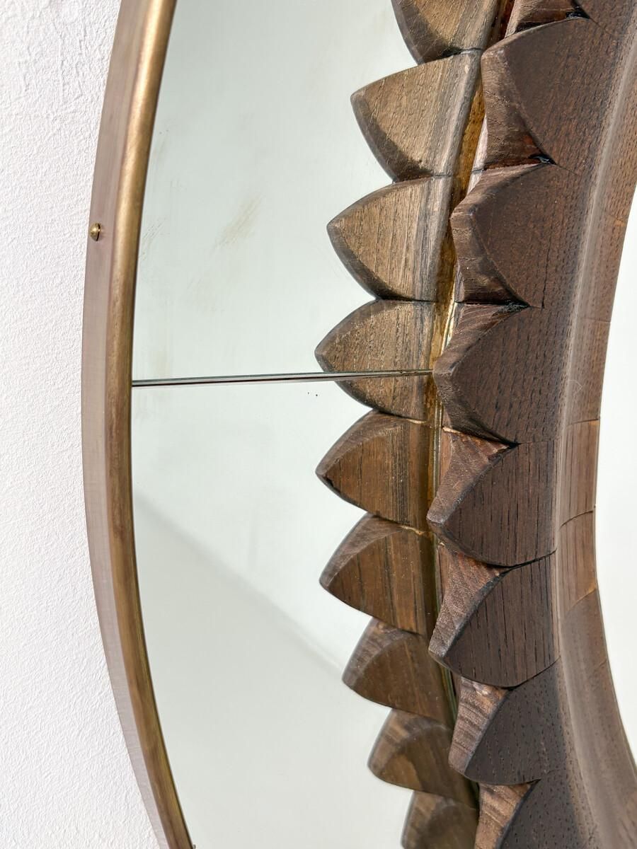 Mid Century Circular Wall Mirror By Fratelli Marelli, Italy, 1950s photo buy