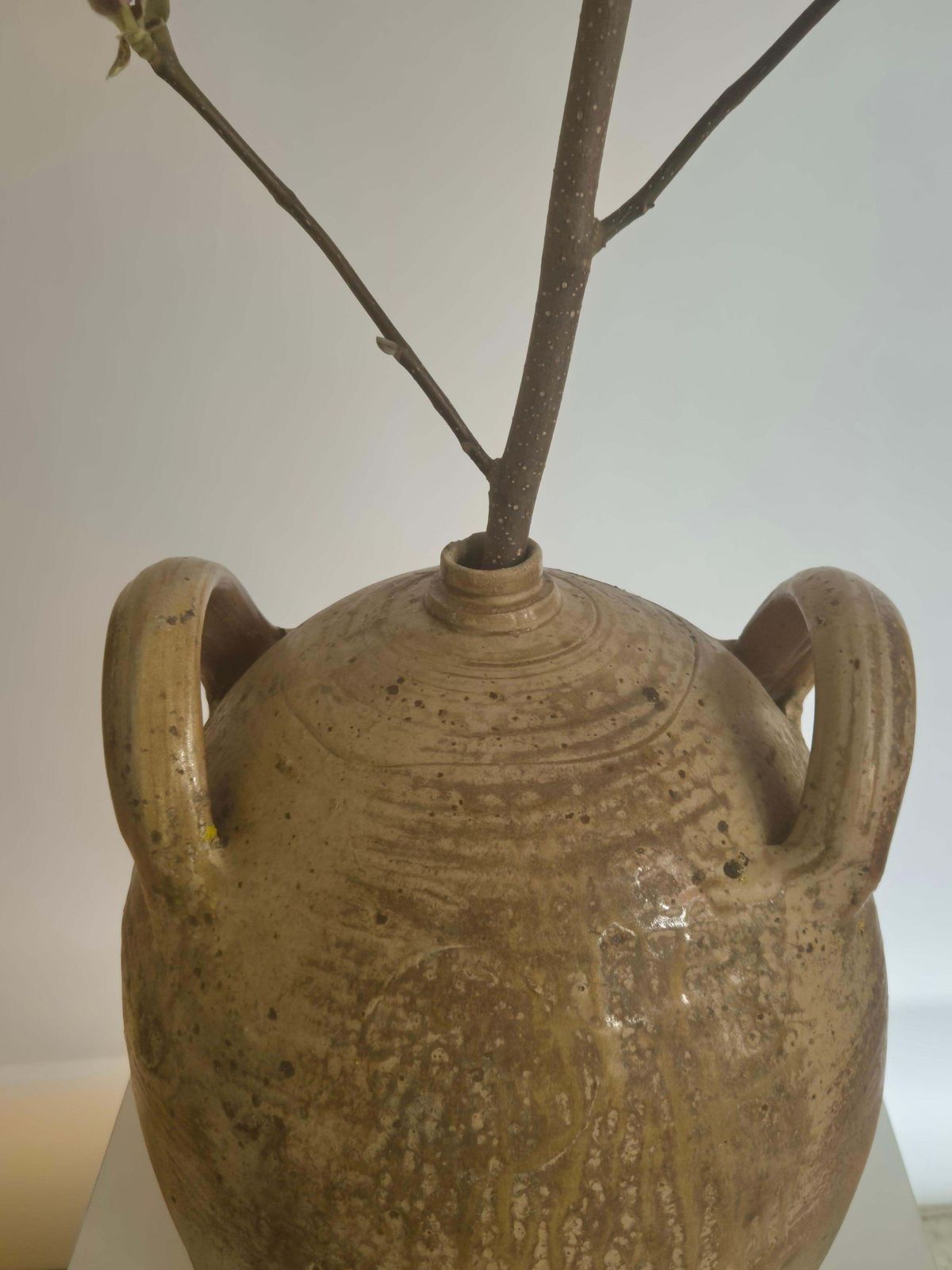 Large Antique French Urn, Beautiful Rustic Patina. photo 500.0