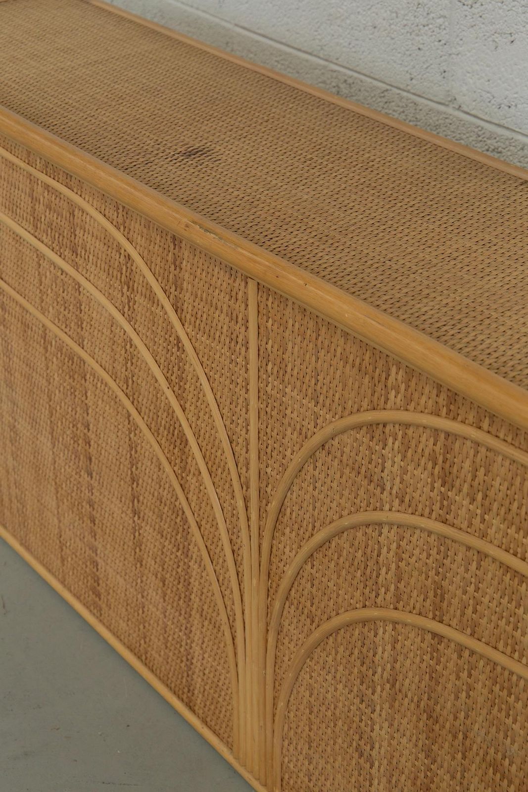 photo furniture Axel Enthoven Attr. Rattan And Bamboo Storage Cabinet