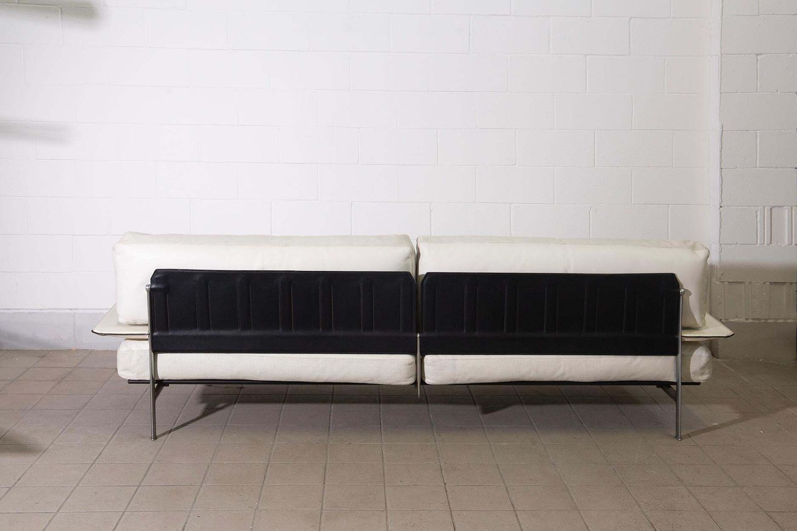 Diesis Sofa For B&B By Paolo Nava And Citterio In White Leather photo buy